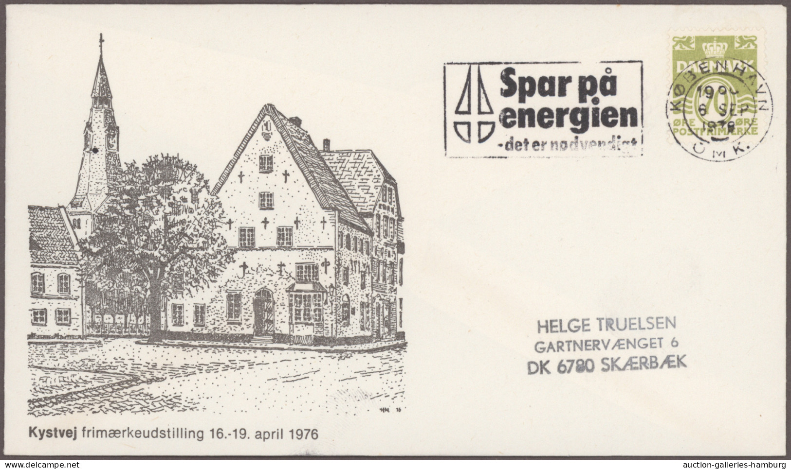 Denmark - post marks: 1975/1989 (ca.), SLOGAN MARKS, holding of 1000+ covers/car