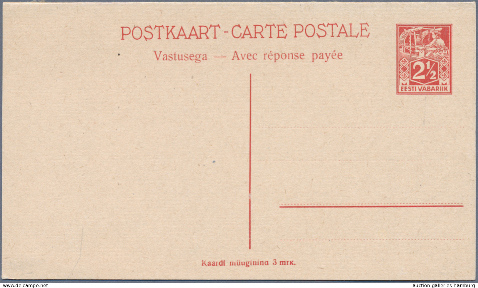 Estonia - Postal Stationery: 1923-1940, Partie Aus 19 Verschiedenen Ungebrauchte - Estonie