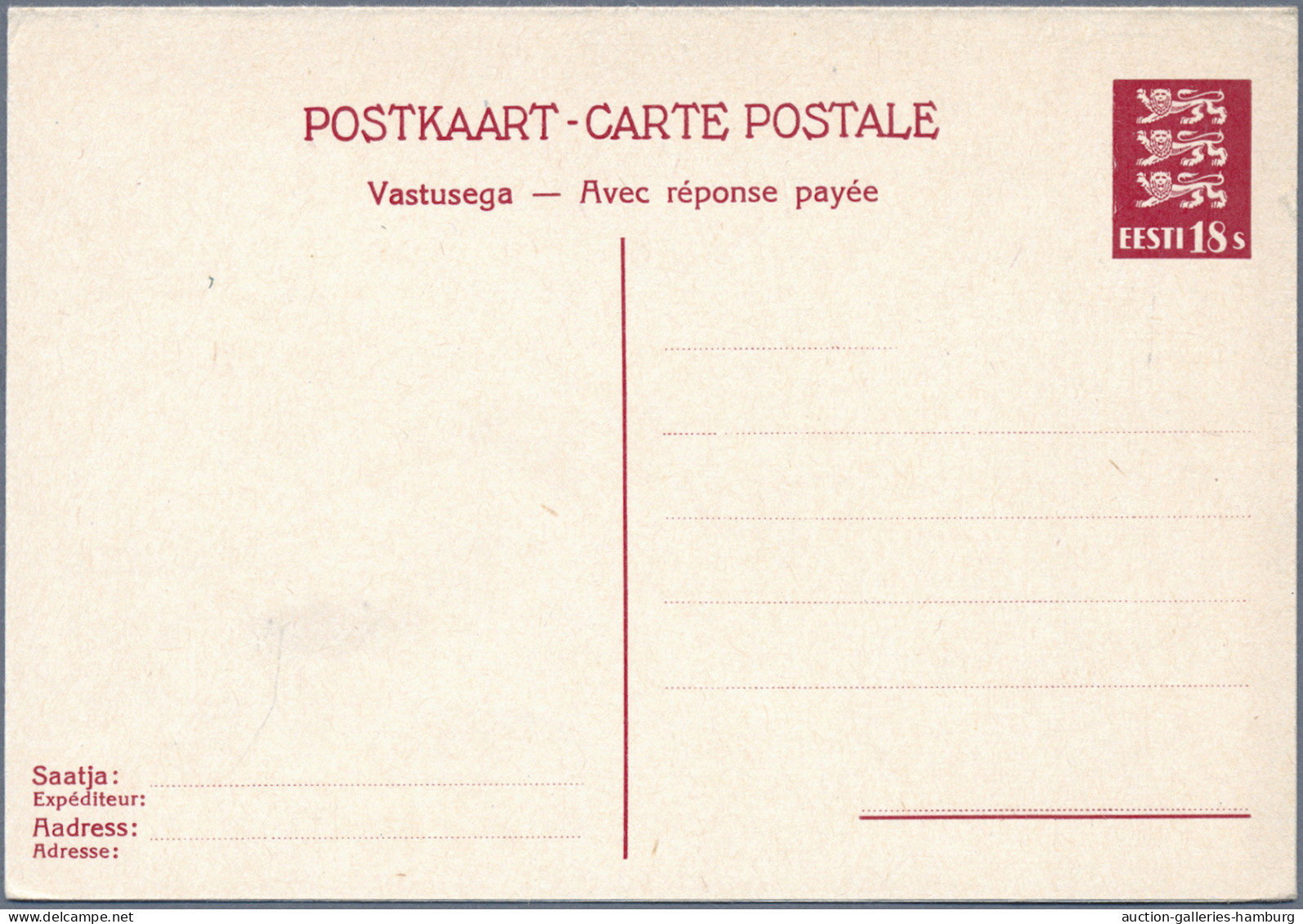 Estonia - Postal Stationery: 1923-1940, Partie Aus 19 Verschiedenen Ungebrauchte - Estonie