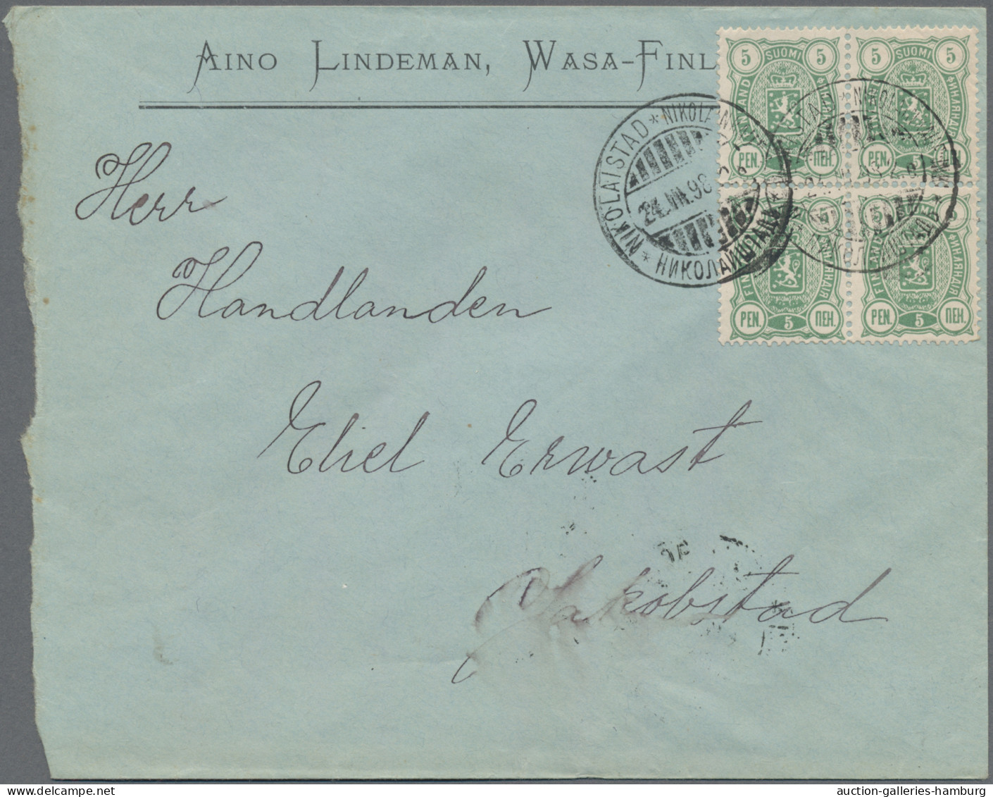 Finland: 1895-1955, Partie Aus Ca. 60 Belegen / Karten, Inkl. Schiffspost, Einsc - Covers & Documents