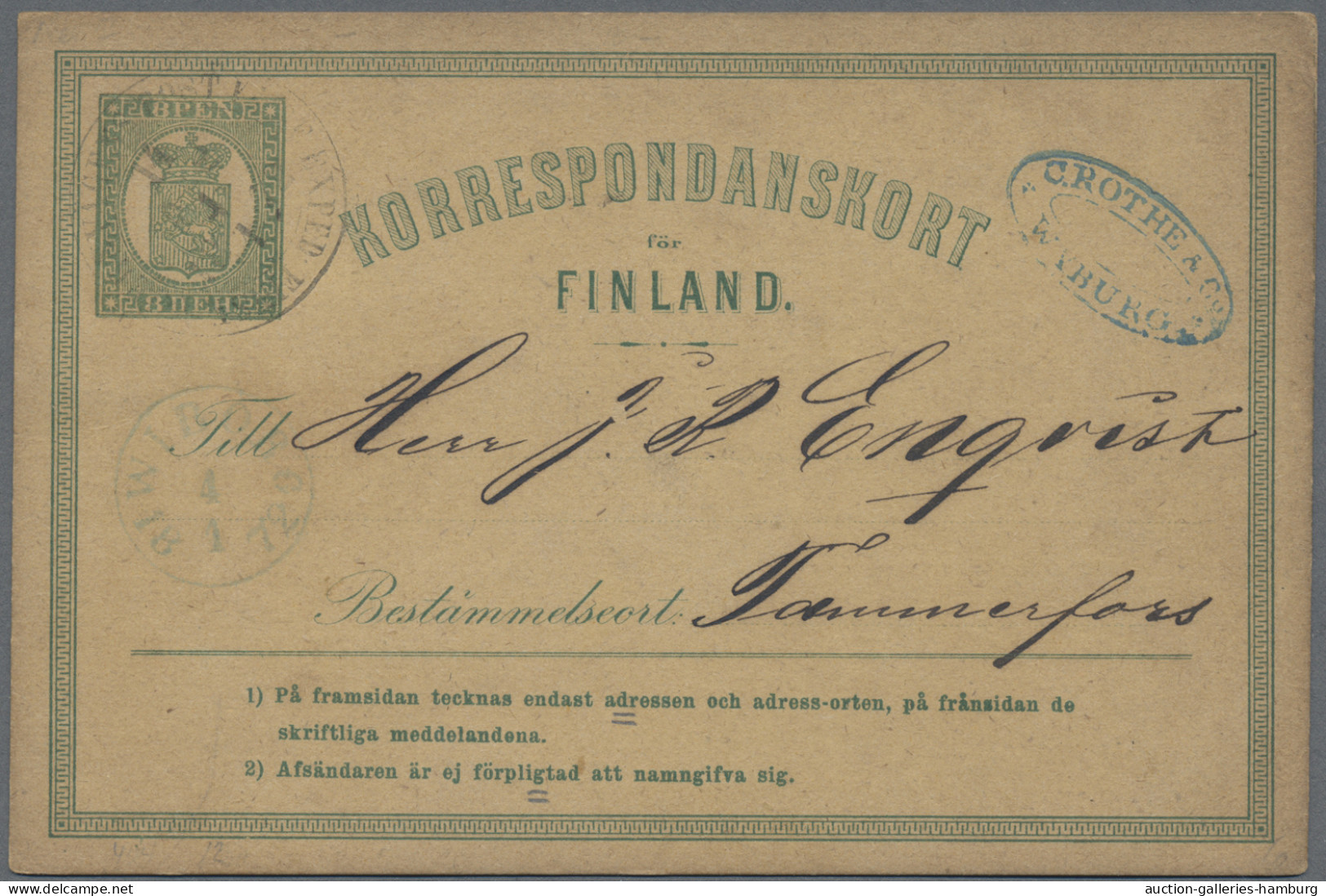 Finland - Postal stationery: 1872/1924, Sammlung von 25 gebrauchten Ganzsachen (