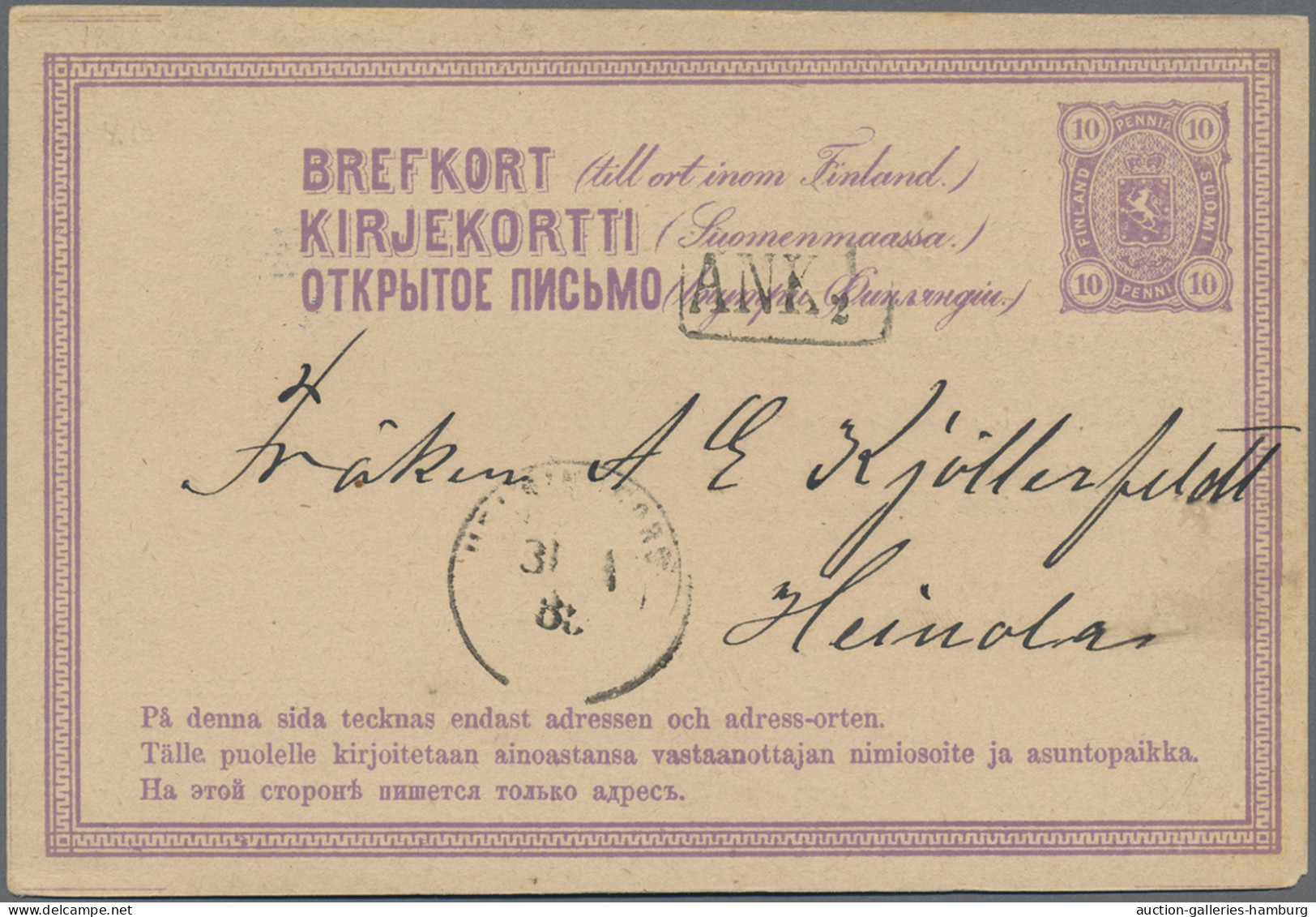 Finland - Postal Stationery: 1872-1950 (ca.), Partie Aus Rund 45 Ungebrauchten / - Postal Stationery