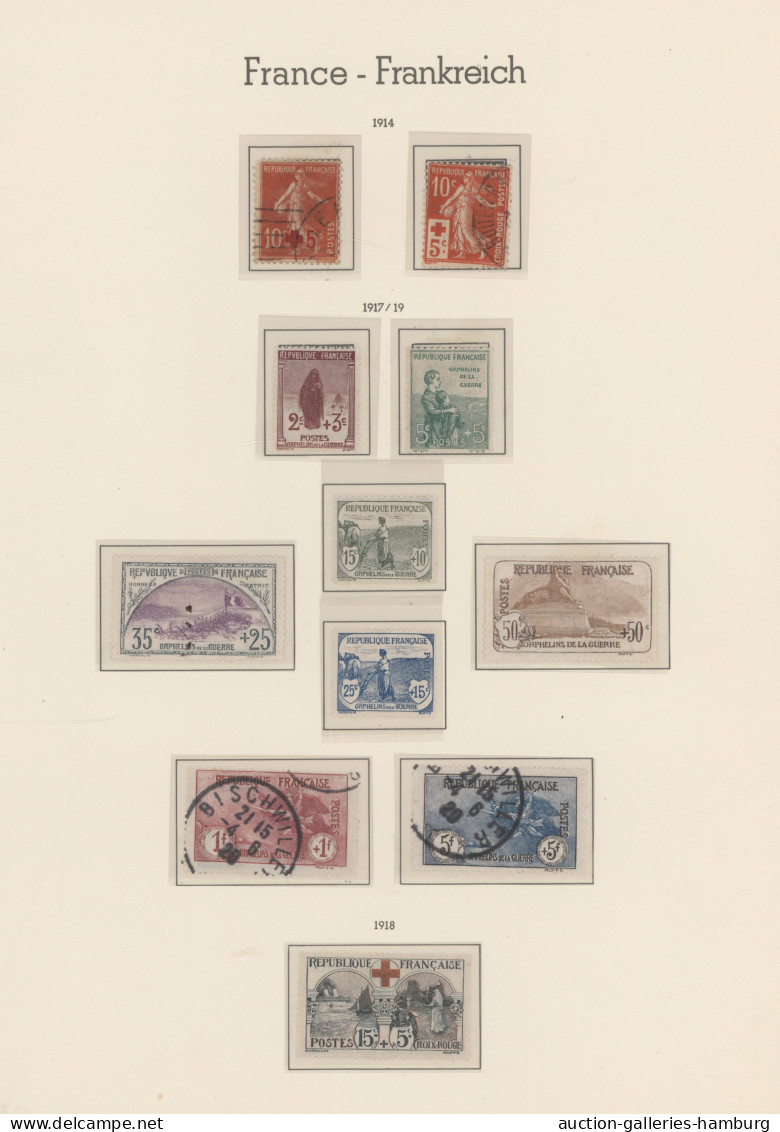 France: 1849-1964, Umfangreiche Postfrische Und Gest. Sammlung Im Dicken KA/BE-R - Colecciones Completas