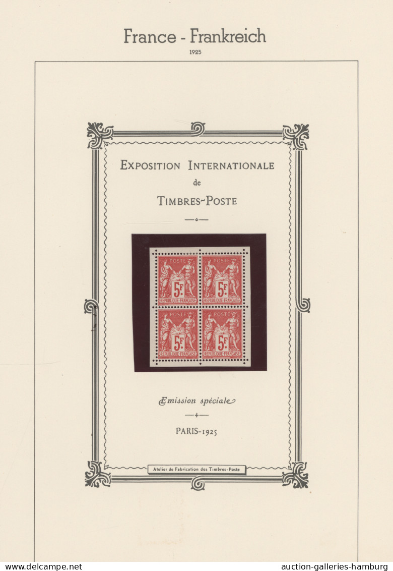 France: 1849-1964, Umfangreiche Postfrische Und Gest. Sammlung Im Dicken KA/BE-R - Collections
