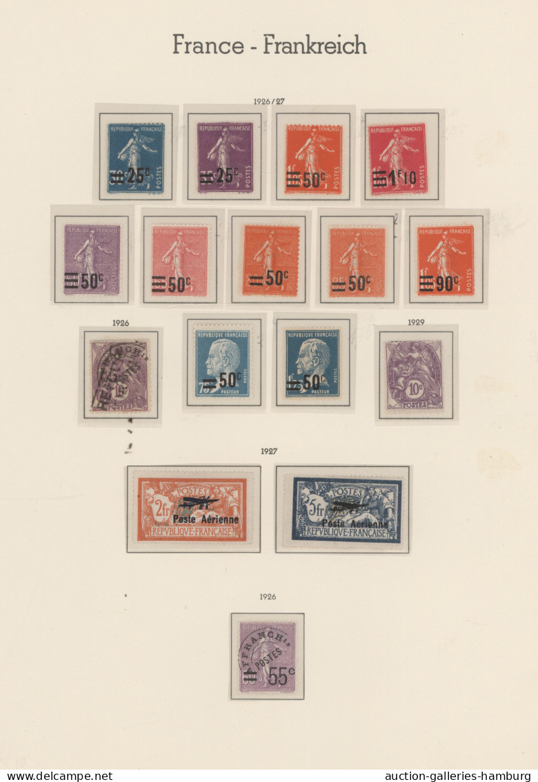 France: 1849-1964, umfangreiche postfrische und gest. Sammlung im dicken KA/BE-R