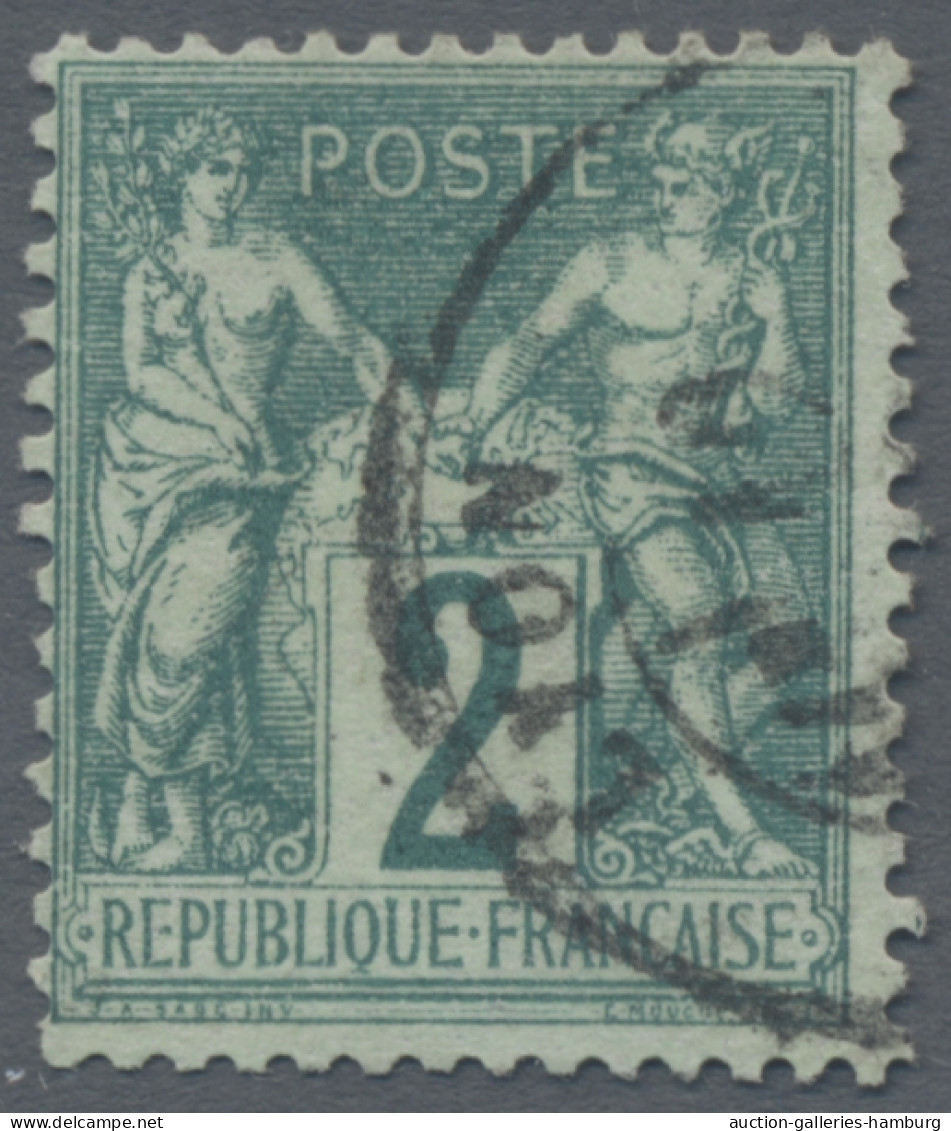 France: 1849-1937, Gut Bestückte Und Teils Spezialisierte Sammlung In Unterschie - Collections