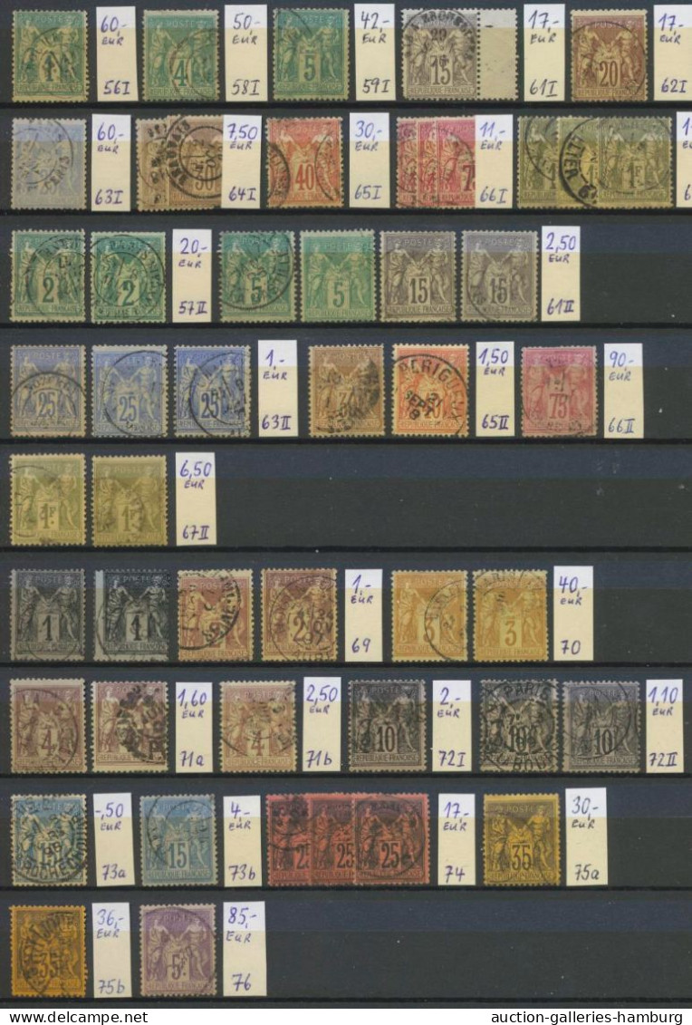 France: 1849-2012, Partie In Allen Erhaltungsformen In 4 Dicken Einsteckbüchern - Collections
