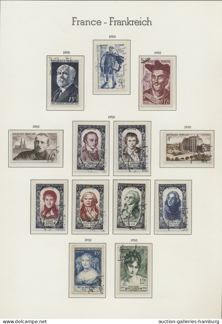 France: 1944-1972, Nach Vordruck Komplette Sammlung Mit Allen Wohlfahrtssätzen I - Collections