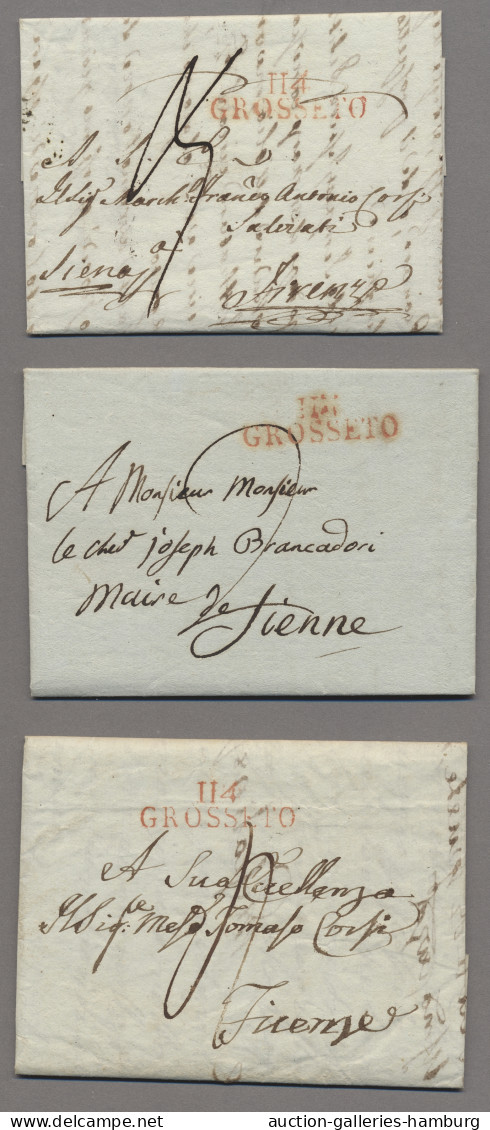 France: 1809-13, Acht Kab.Briefe Mit Stempeln Des Auslandsdeaprtement 114/GROSSE - Collections