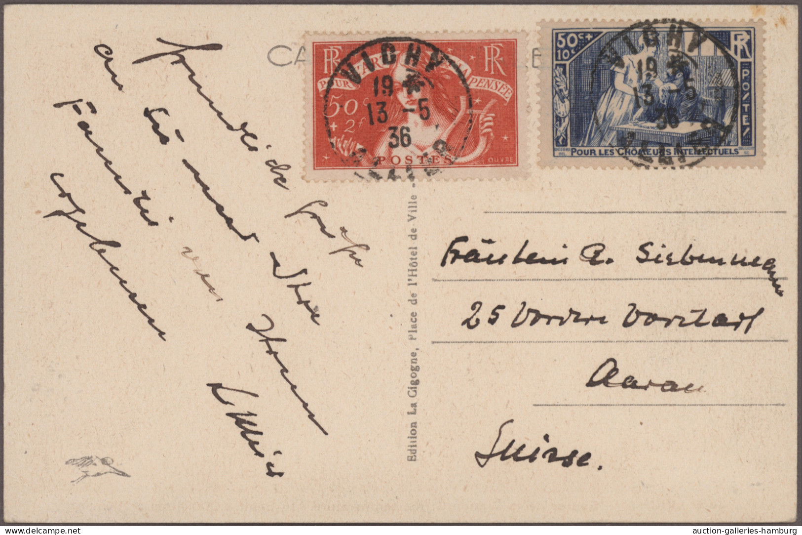 France: 1936/1966, Lot Of 32 Covers (plus One Monaco) Bearing Attractive Frankin - Colecciones Completas