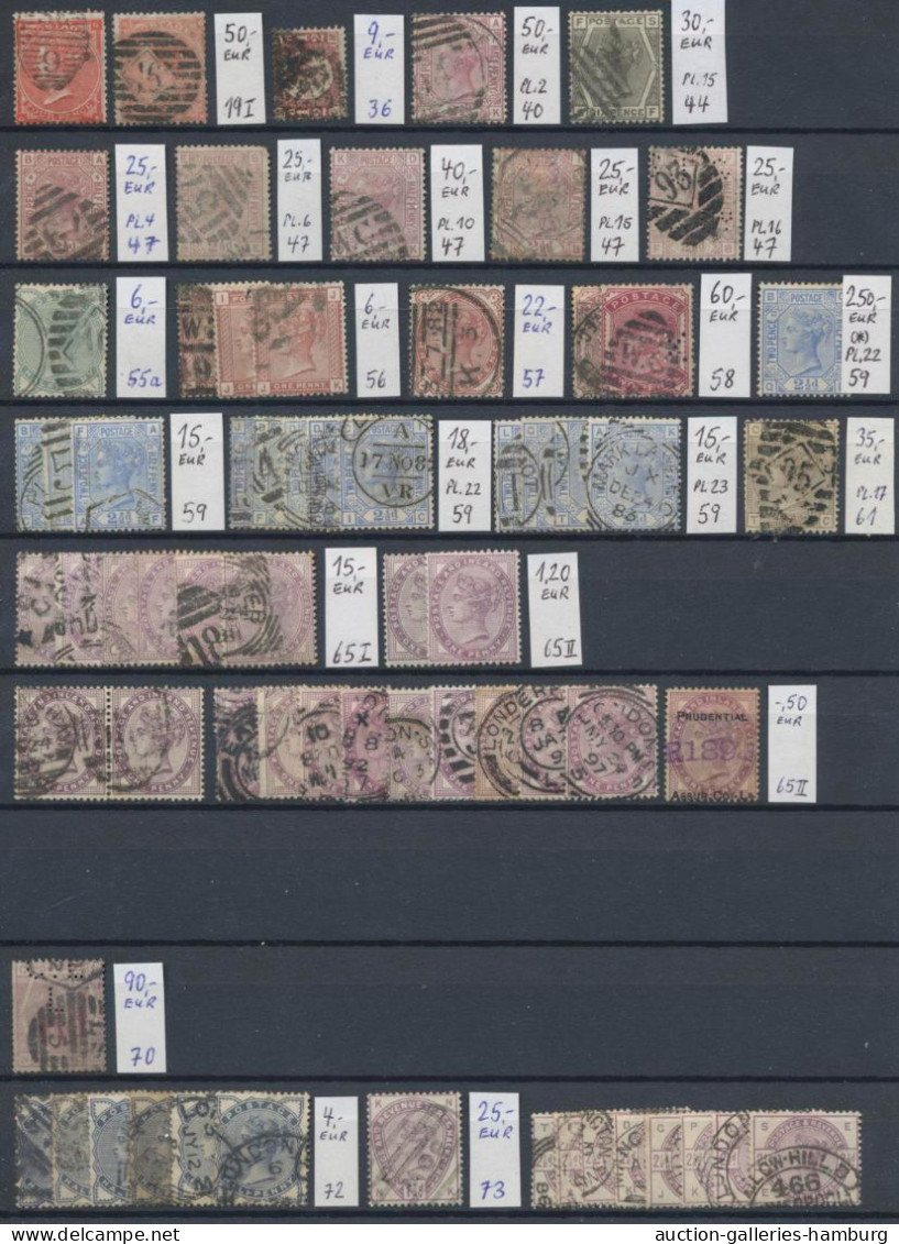 Great Britain: 1840-1998, Partie In 6 Einsteckbüchern Mit U.a. Diversem älterem - Used Stamps