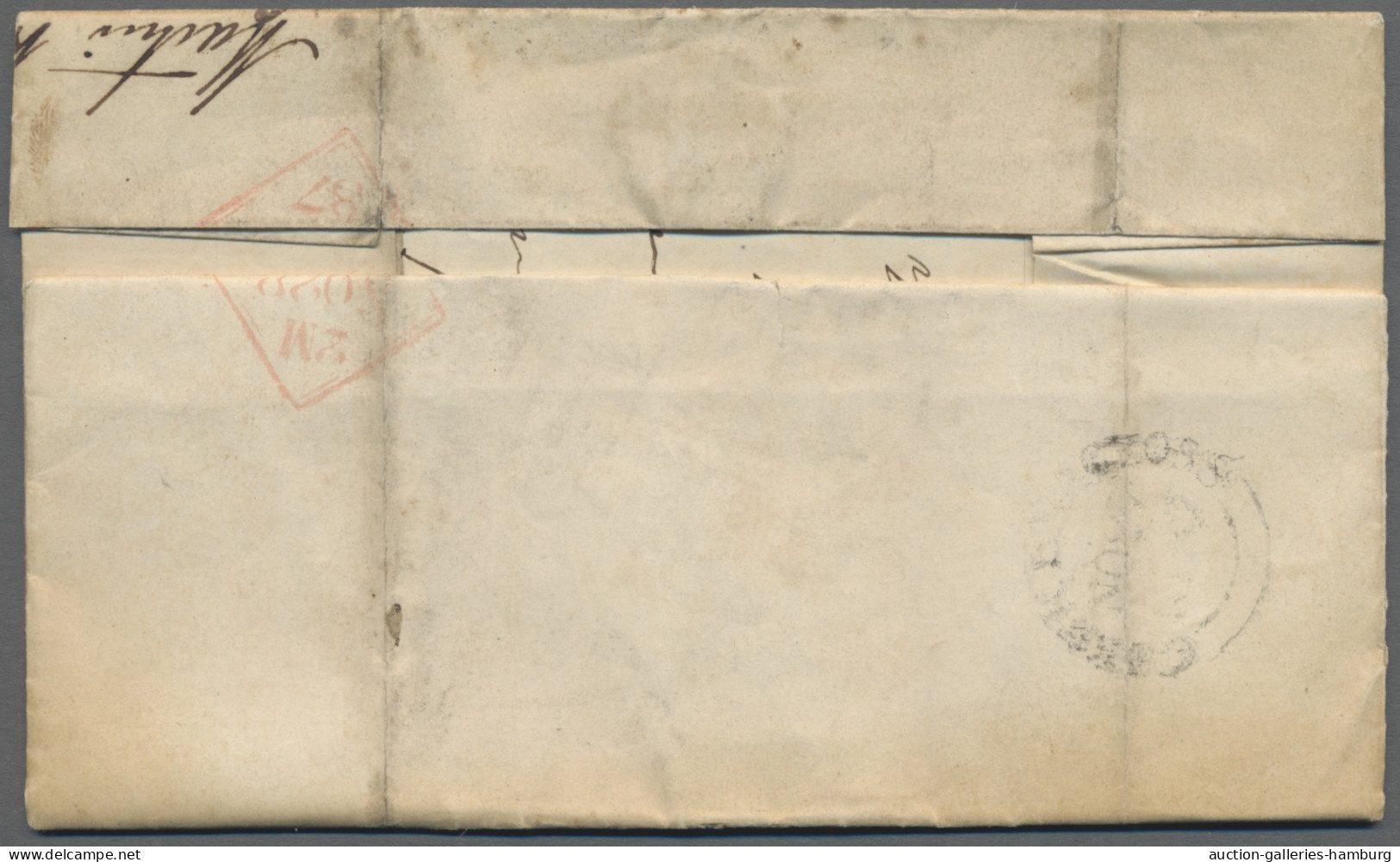 Ireland -  Pre Adhesives  / Stampless Covers: 1803-1850 (c.), 25 ELs Incl. Inter - Prefilatelia