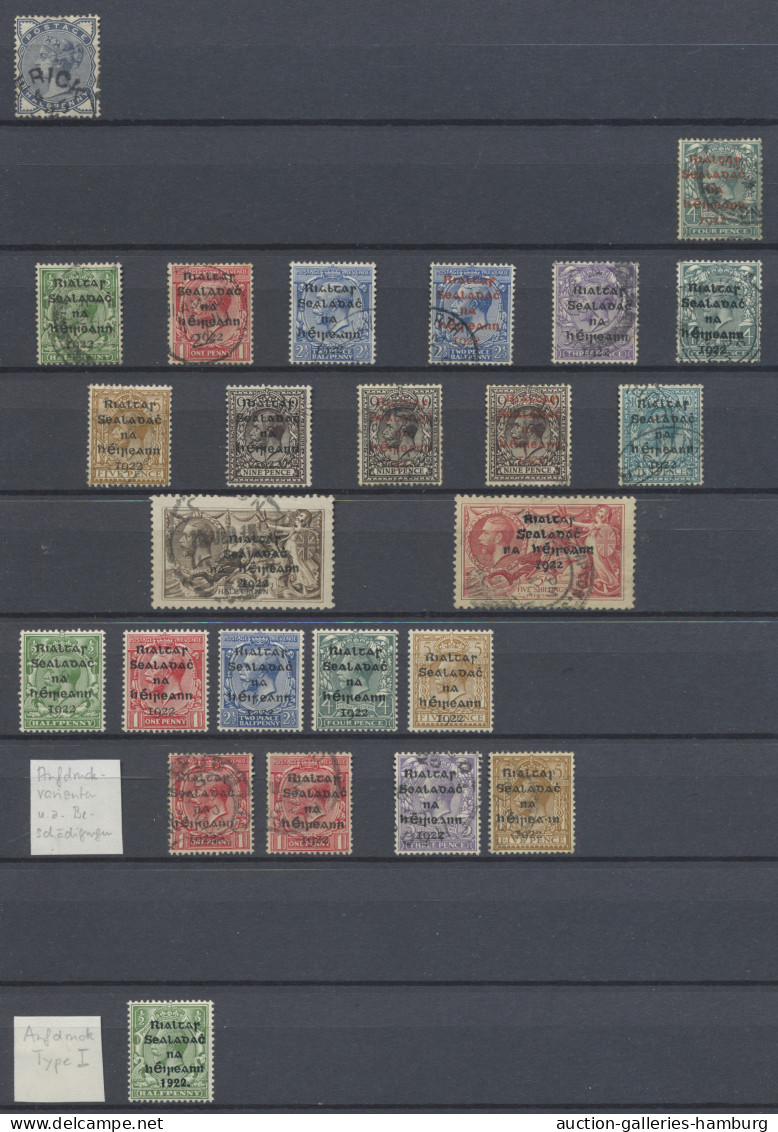 Ireland: 1922-2000, Vorwiegend Gestempelte Teilsammlung In 64-Seiten-Steckbuch, - Used Stamps