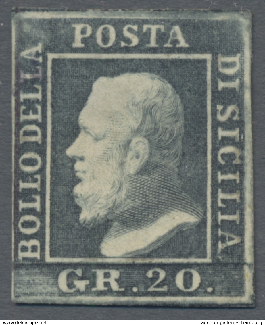 Italian States: 1851-1863, Alte Sammlung, Relativ Schmucklos Auf Alten KABE-Vord - Colecciones