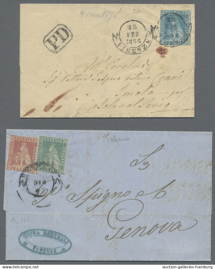 Italian States: 1851-1863, alte Sammlung, relativ schmucklos auf alten KABE-Vord