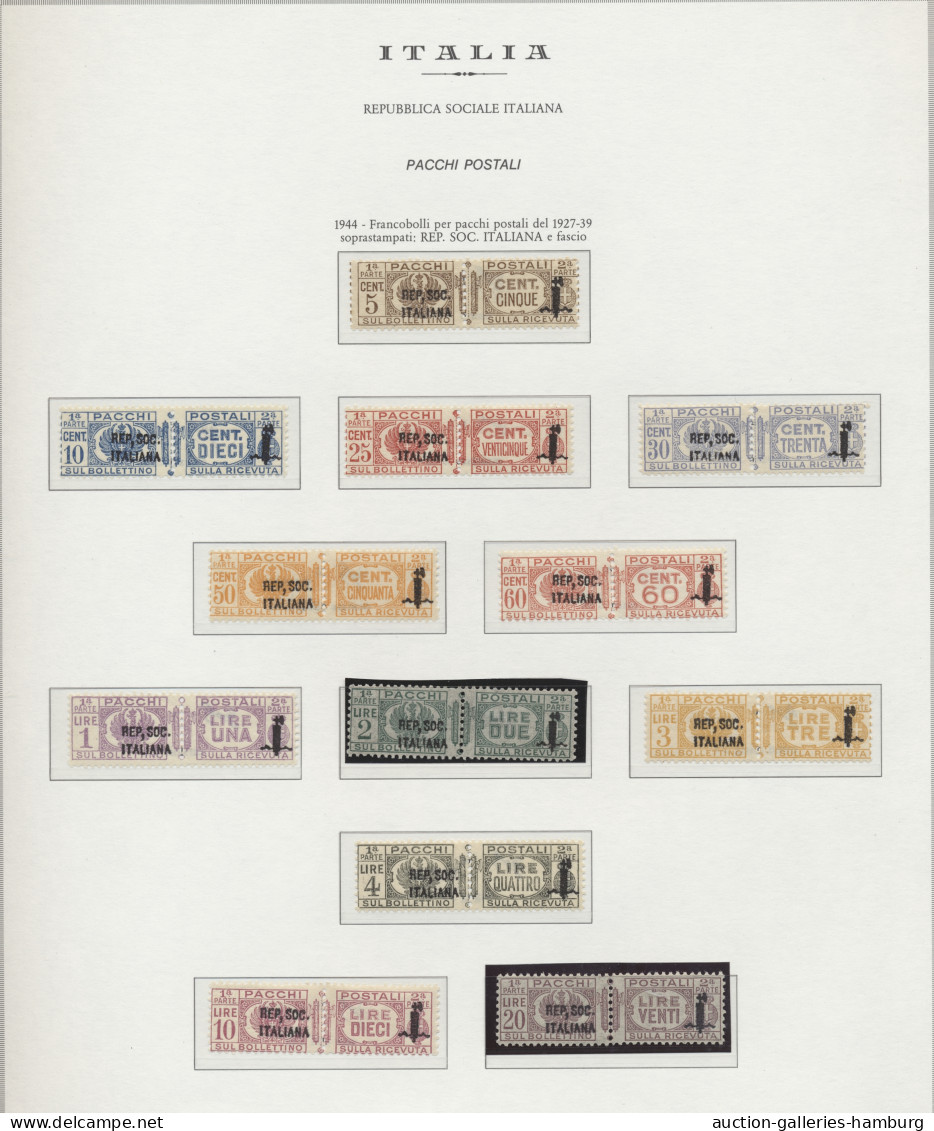 Italy: 1944-1954, "Soziale Republik", Übergangszeit 1945-1946, Militärpostmarken