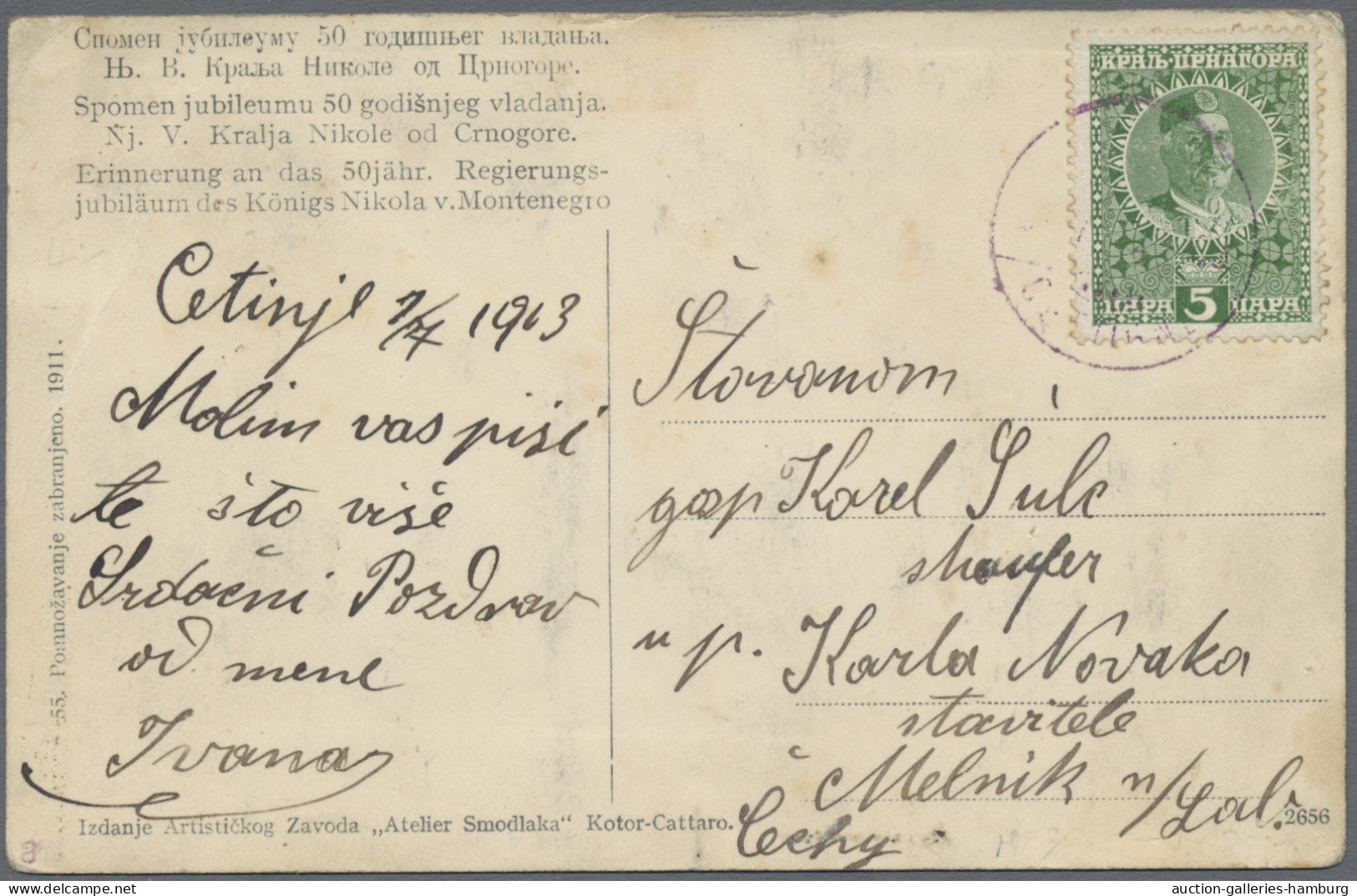 Yugoslavia: 1868-1970 (ca.), Partie Aus Ca. 135 Belegen Und Karten Vor Der Gründ - Lettres & Documents