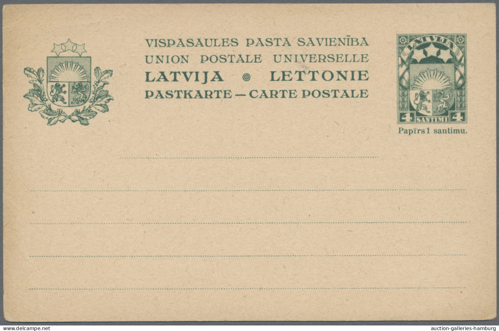 Latvia - postal stationery: 1923-1940, Partie aus 40 Ganzsachenkarten, zehn Stüc