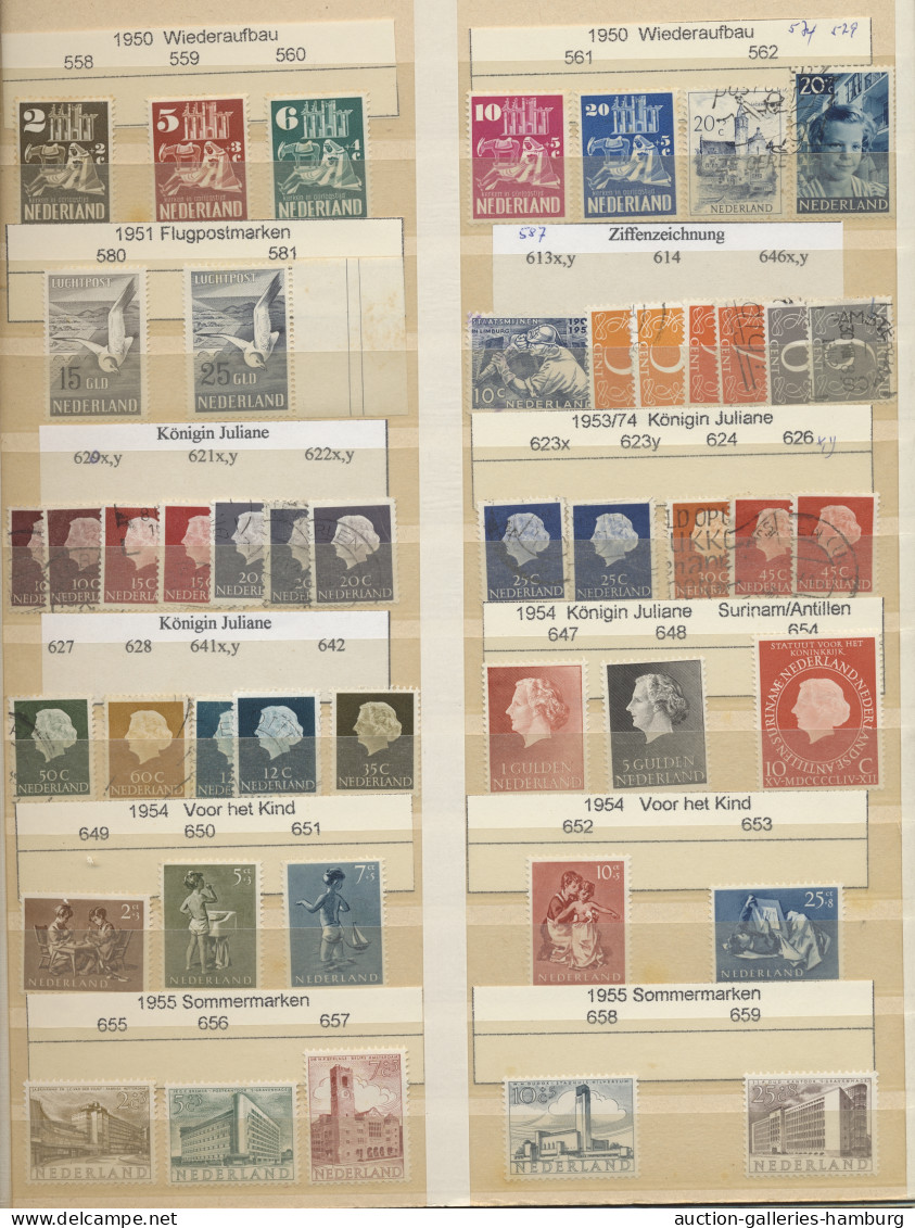 Netherlands: 1864-1996, Partie In Allen Erhaltungsformen In Einem Dickem Einstec - Lettres & Documents