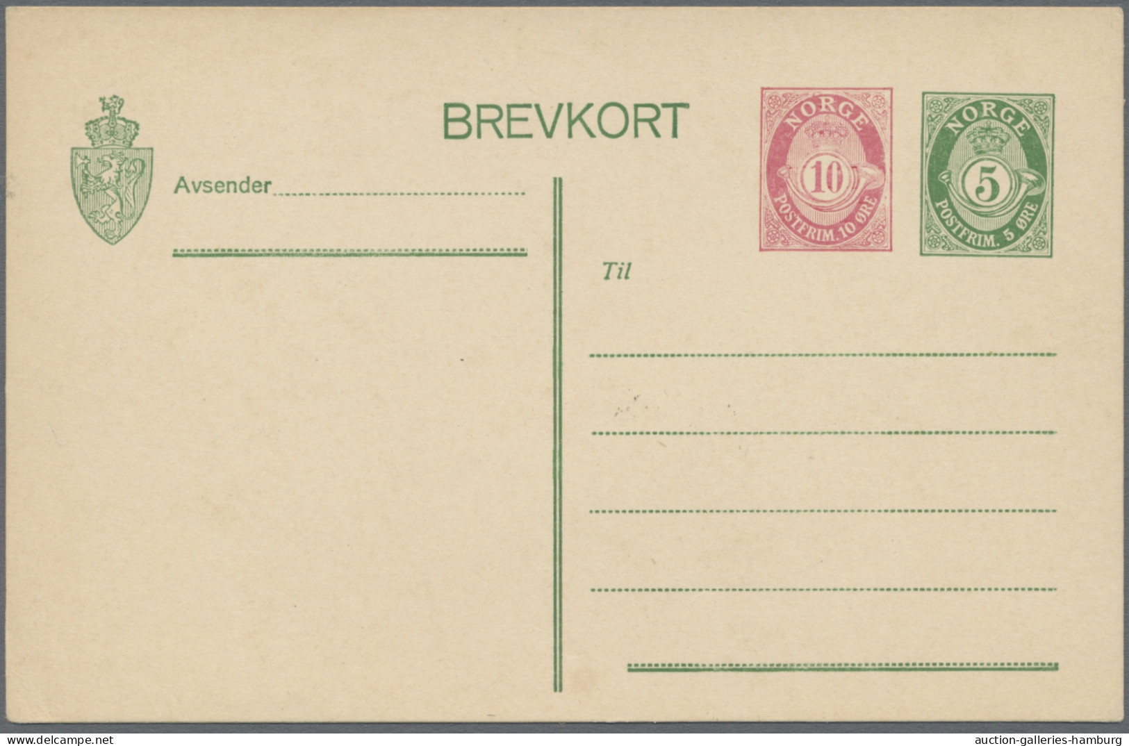 Norway: 1878-1961, Briefalbum (ohne Umschlag) Mit 93 Belegen (Ganzsachen Und Bri - Lettres & Documents