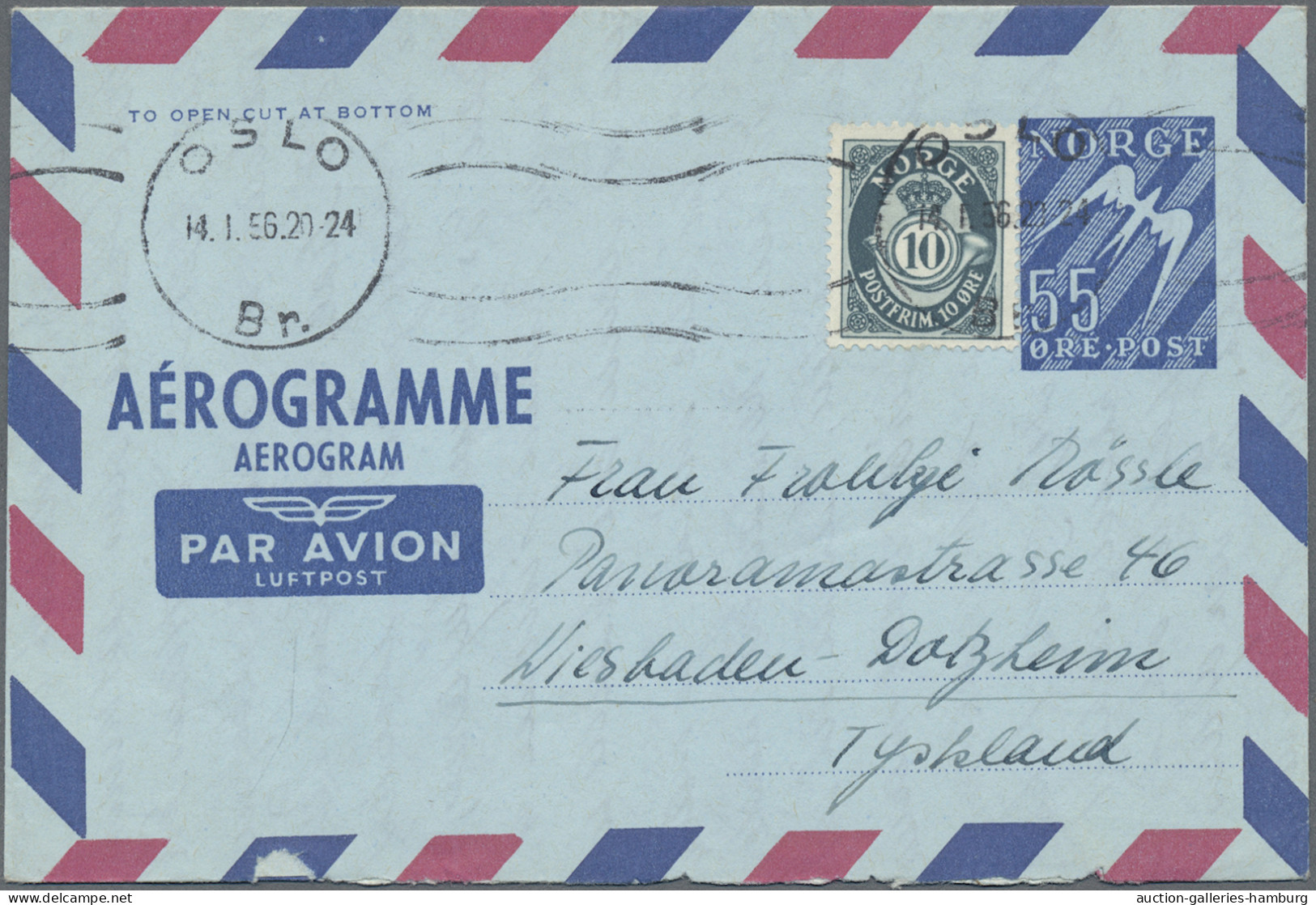 Norway - Postal Stationery: 1948/1983, Collection Of Apprx. 72 Air Letter Sheets - Postal Stationery