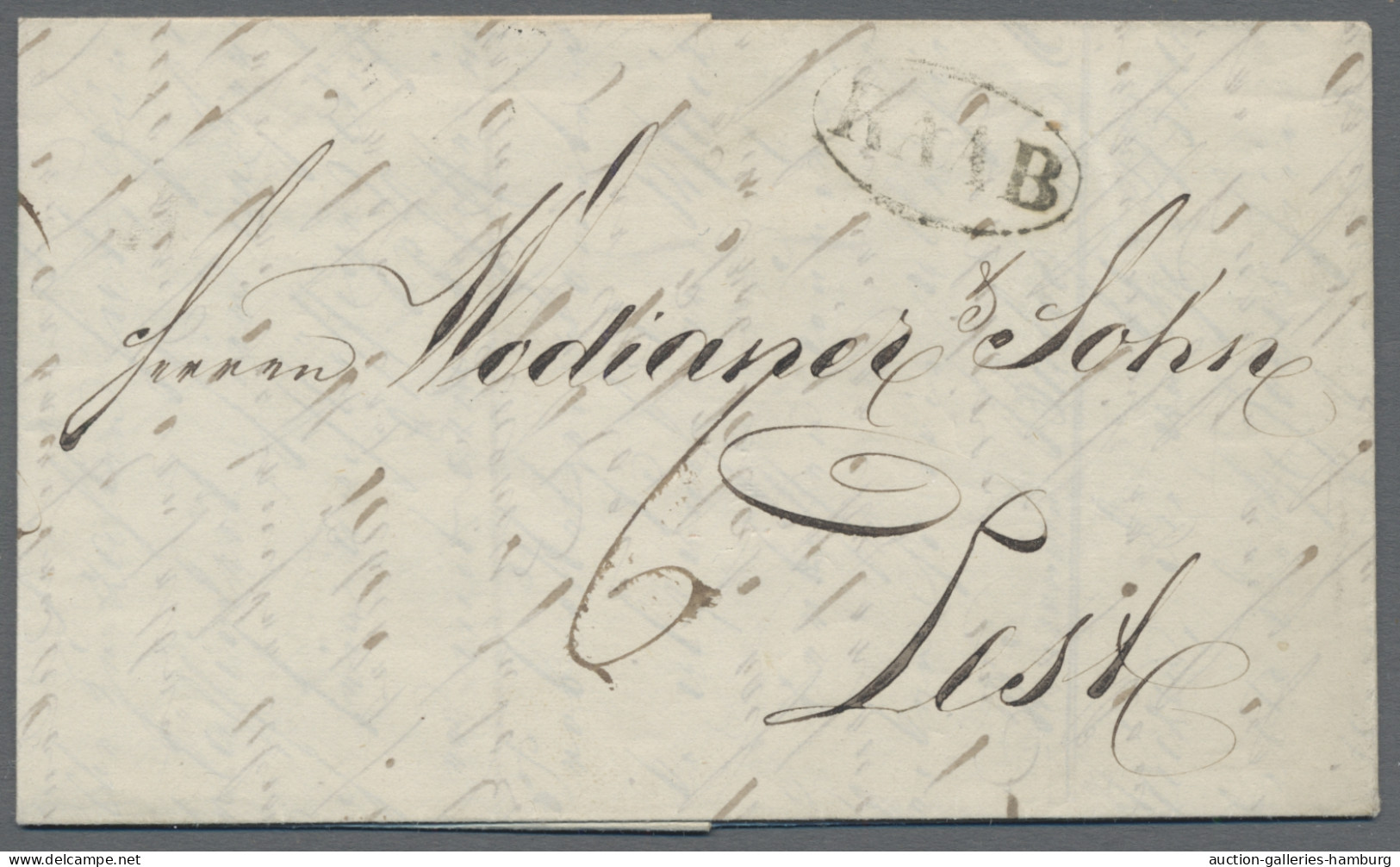 Österreich - Vorphilatelie: 1825-1859, Partie von 15 Vorphilabriefen mit sehr vi