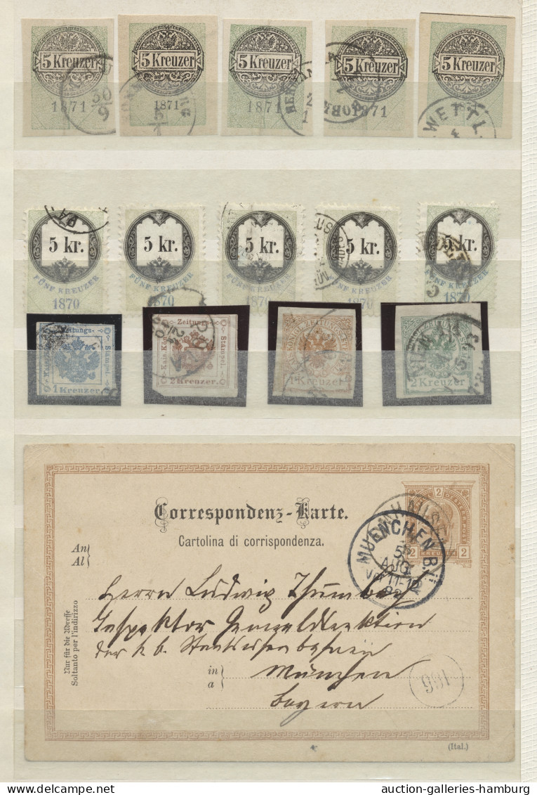 Österreich: 1850-1910, Sammlung Ab Der Klassik In Einem Kleinem Einsteckbuch Mit - Colecciones