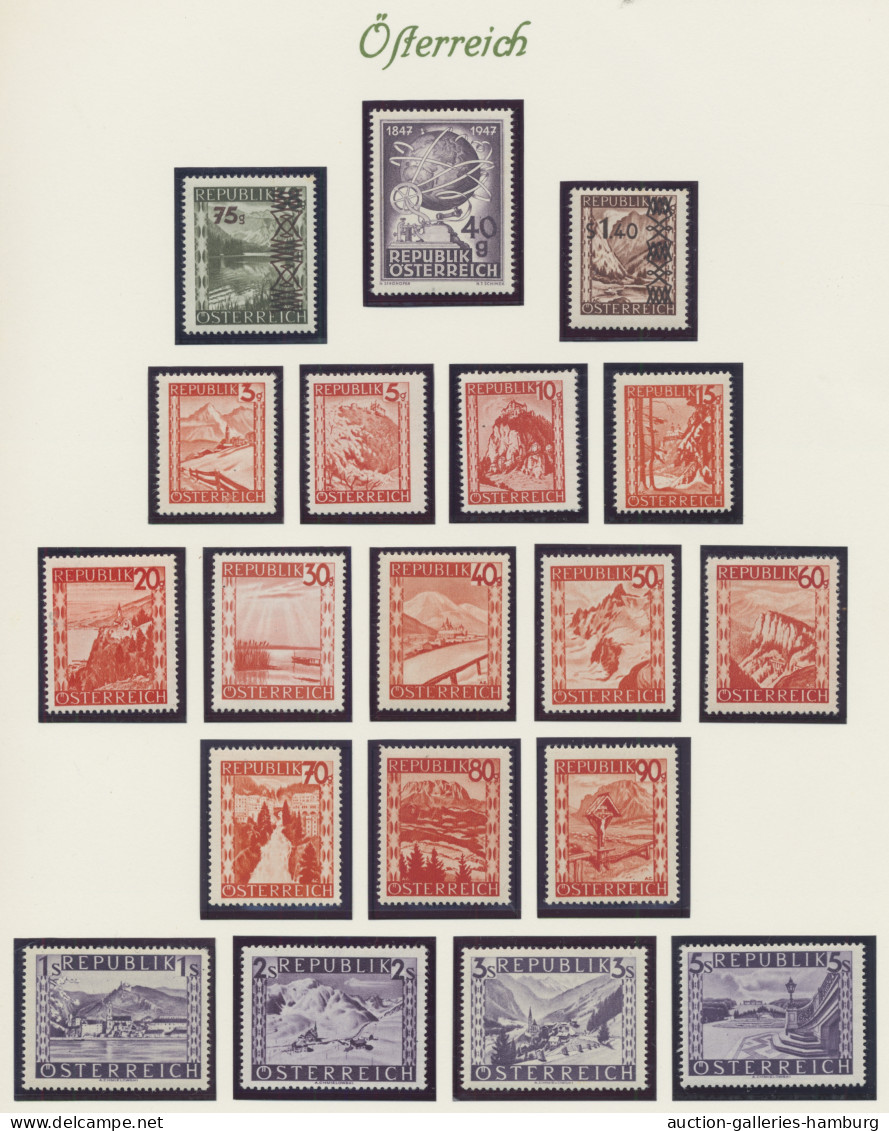 Österreich: 1908/2001 Ca., Schöne Sammlung In 3 Borek-Vordruckalben U. Einem Ste - Collections