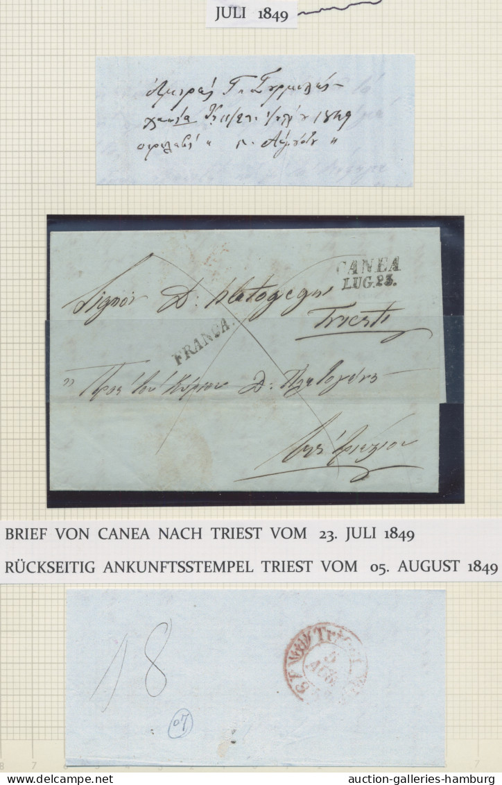 Österreichische Post Auf Kreta: 1849-1914, Bessere Spezialsammlung Der Post Auf - Oriente Austriaco