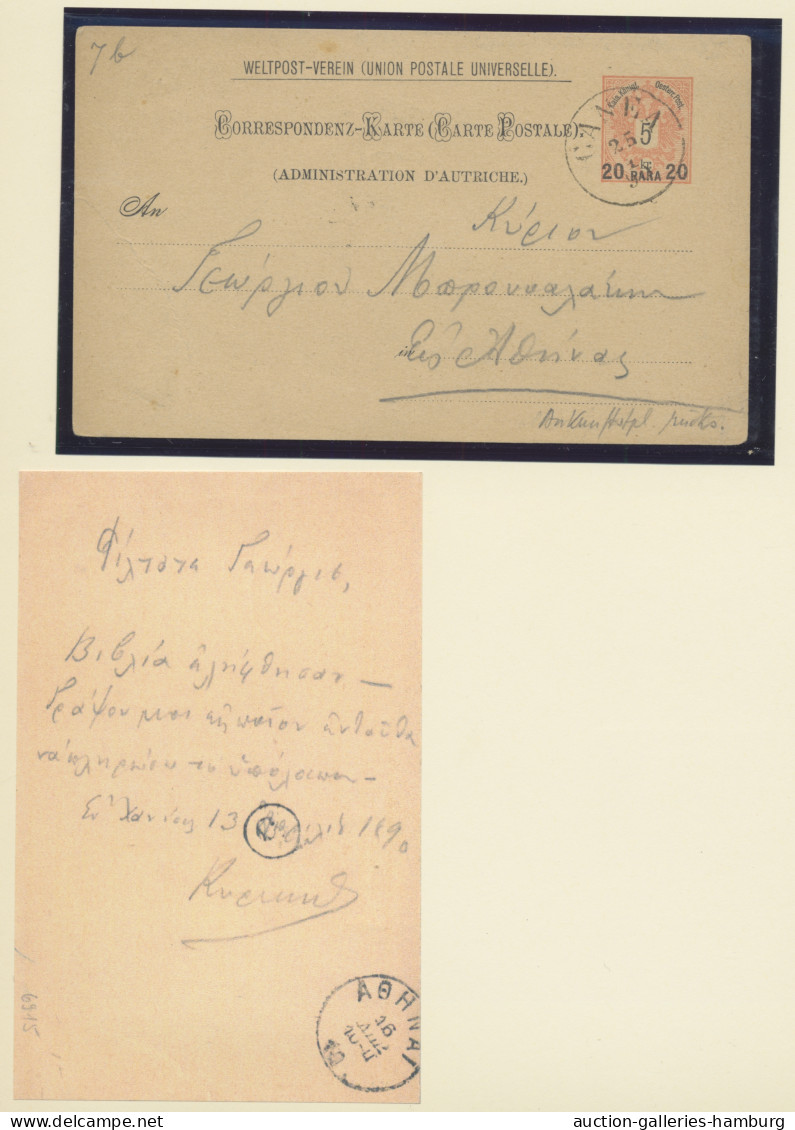 Österreichische Post auf Kreta: 1849-1914, bessere Spezialsammlung der Post auf