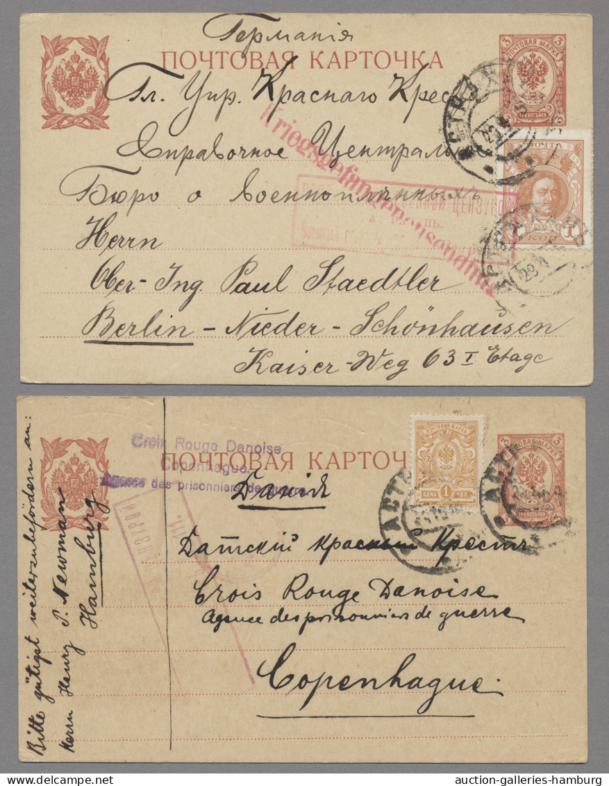 Russia - Specialities: KRIEGSGEFANGENENPOST, 1914-1917, 20 Karten Deutscher Und - Other & Unclassified