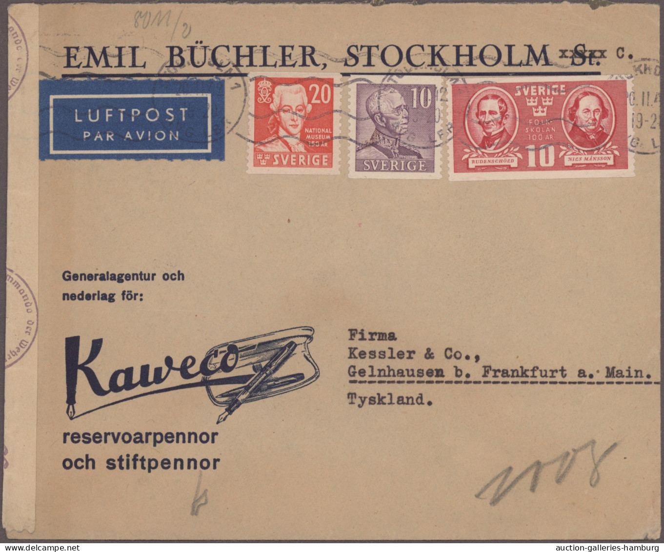 Sweden: 1894/1951, Assortment Of 29 Covers/cards Incl. Used Stationeries, Nice P - Covers & Documents