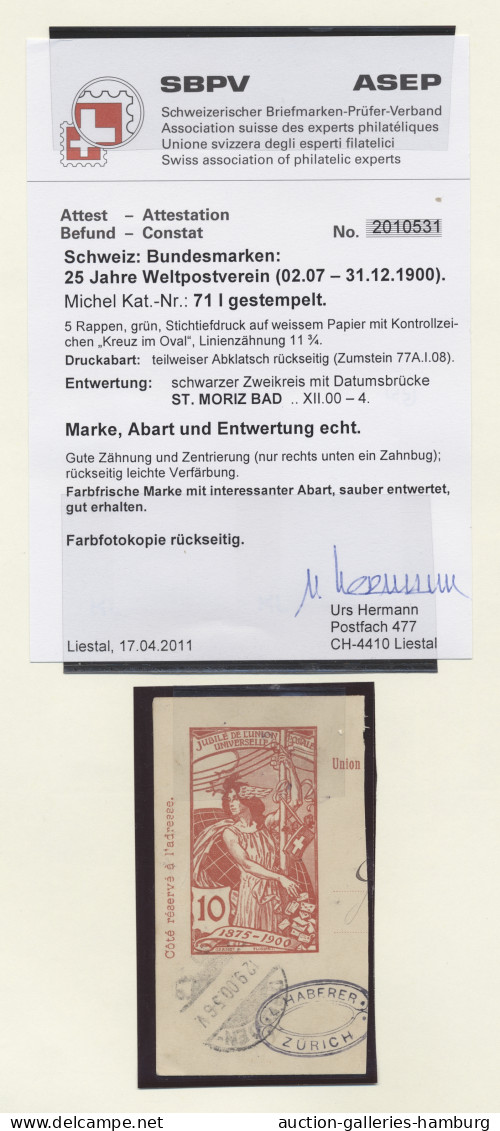 Schweiz: 1850-1979, überwiegend gestempelte Sammlung im Leuchtturm-Vordruckalbum