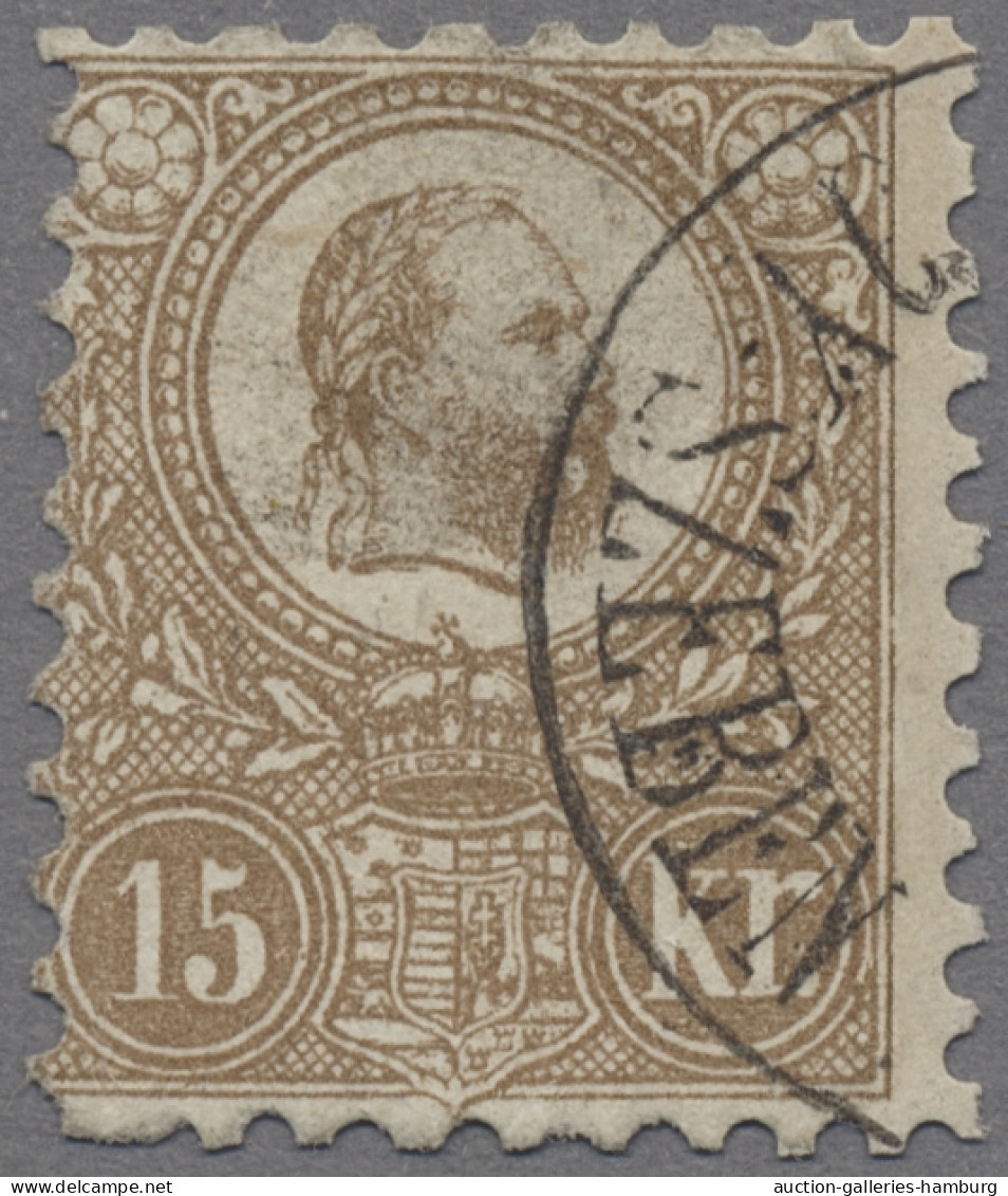 Hungary: 1871-1945, gestempelte / ungebrauchte Sammlung in großem 64-Seiten-Stec