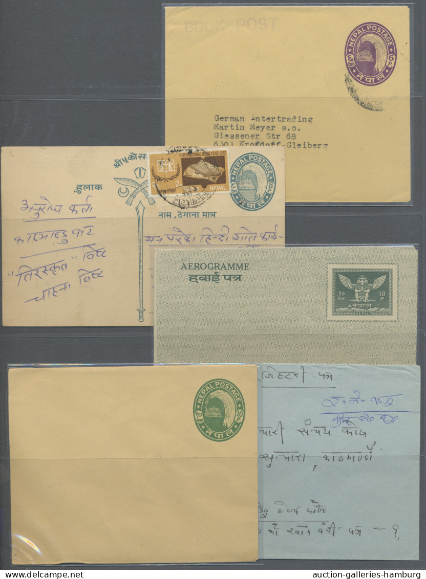 Asia: 1913-1983, BHUTAN - NEPAL - TIBET, interessante Zusammenstellung in einem
