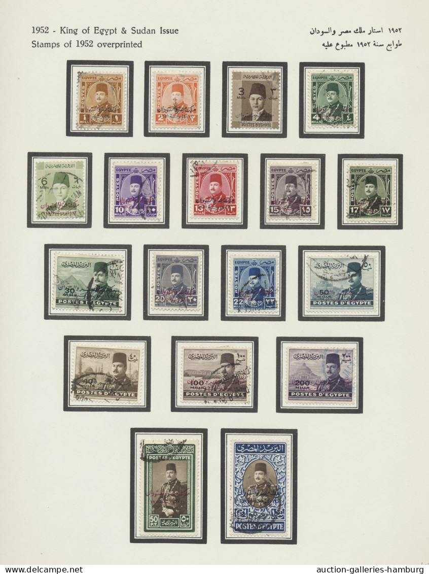 Egypt: 1866-1964, Ungebrauchte Und Gestempelte Sammlung Im "Farahbaksh"-Vordruck - 1866-1914 Khedivate Of Egypt