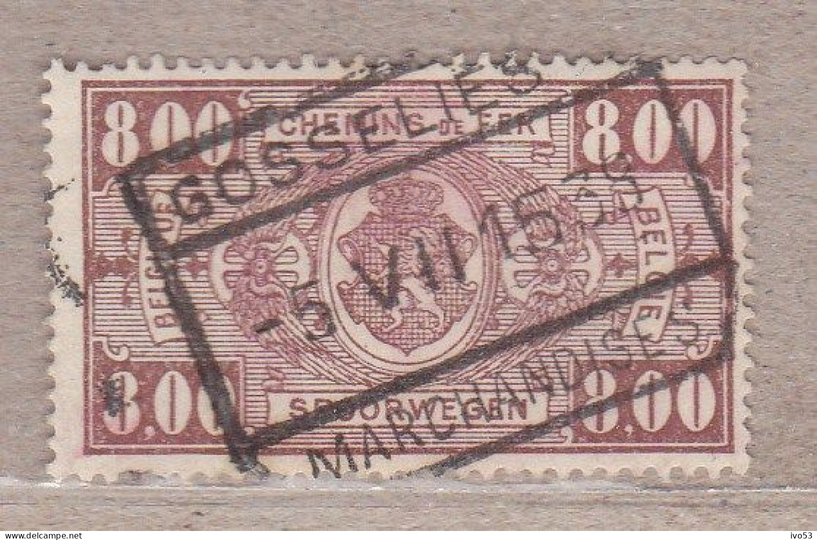 1923 TR160 Gestempeld (zonder Gom).Rijkswapen. - Usati