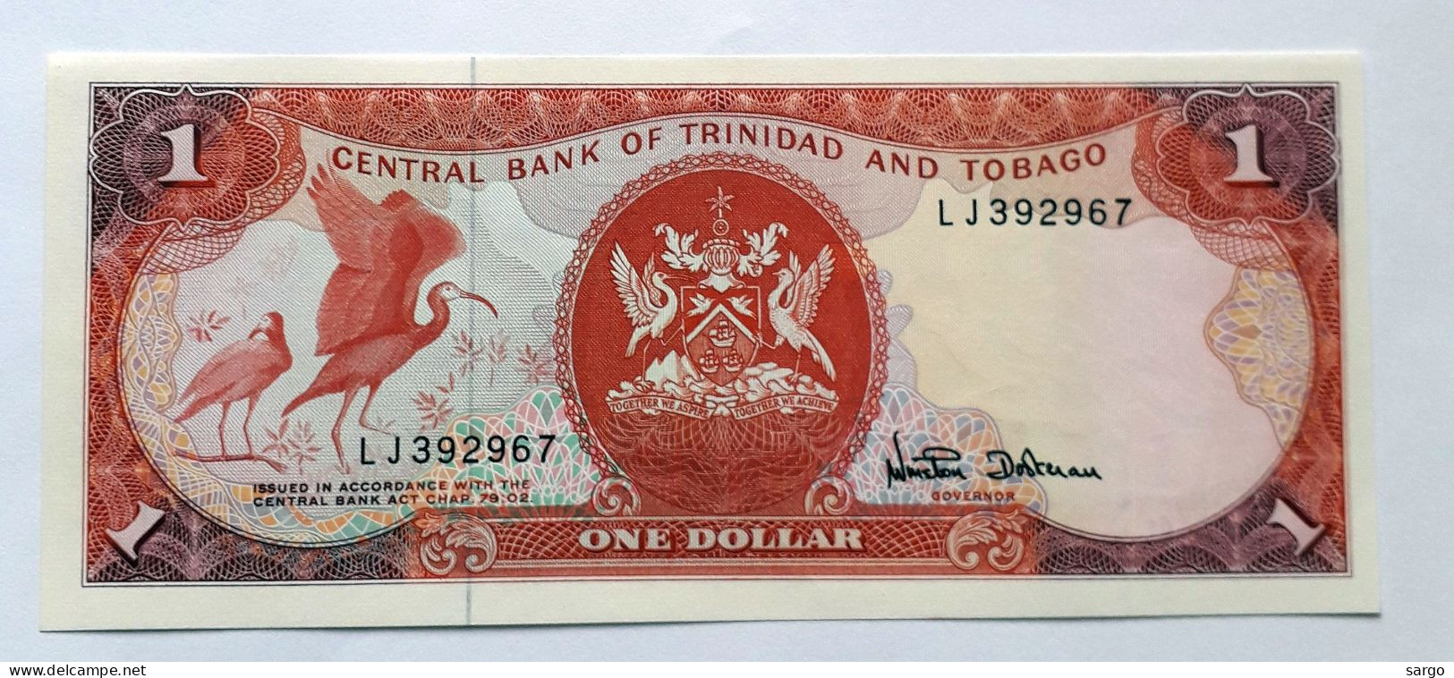 TRINIDAD AND TOBAGO  - 1 DOLLAR  - P 36  (1985) - UNC -  BANKNOTES - PAPER MONEY - Trinidad & Tobago
