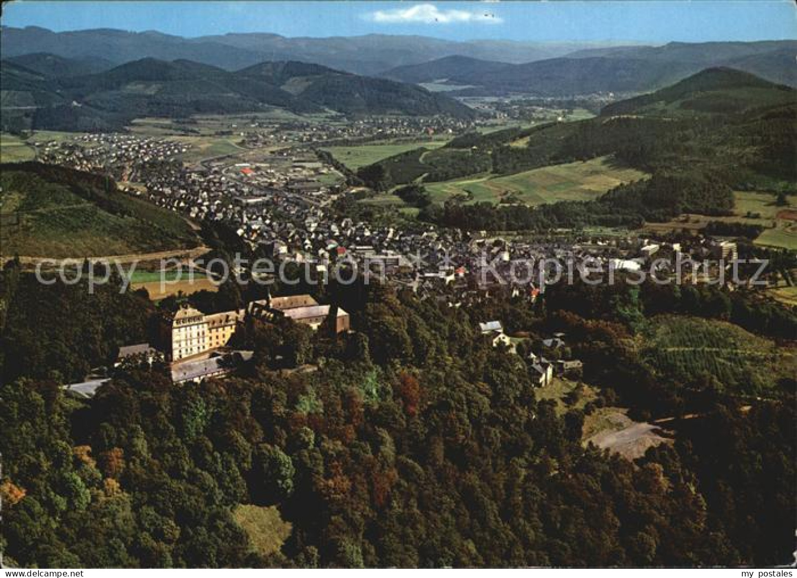 72395414 Laasphe Bad Fliegeraufnahme Mit Schloss Wittgenstein  Bad Laasphe - Bad Laasphe