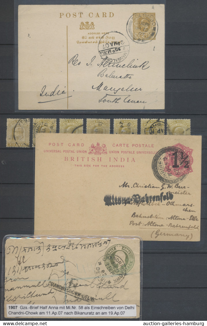 India: 1854-1956, stark spezialisierte und enorm reichhaltige Sammlung in vier p