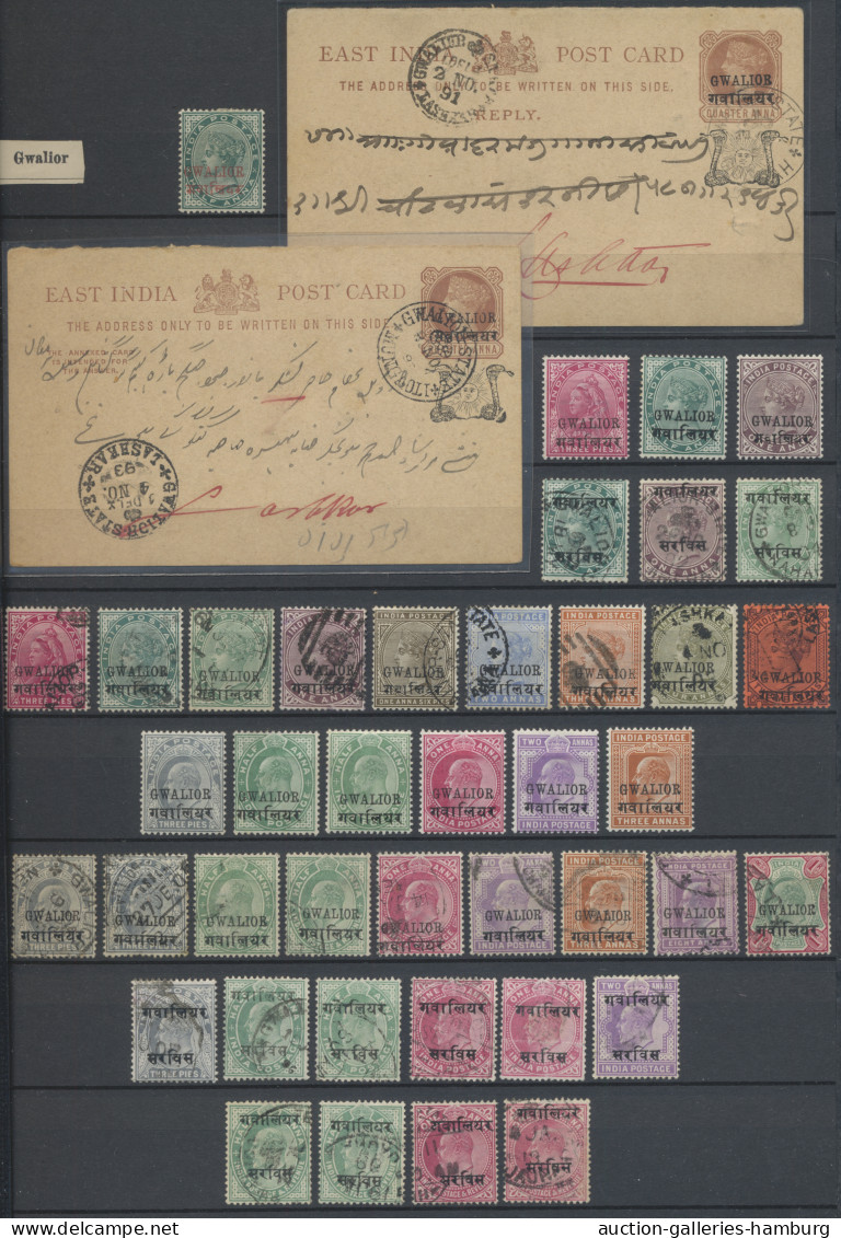 India: 1854-1956, stark spezialisierte und enorm reichhaltige Sammlung in vier p