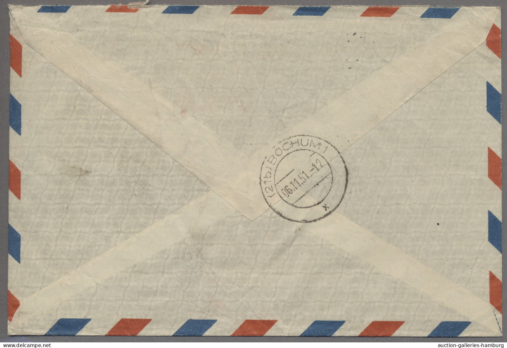 Japan: 1950-51, Two Airmail Covers To Germany Bearing Good Frankings (Mi.No. 495 - Other & Unclassified