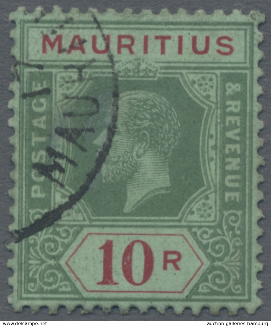 Mauritius: 1857-1985, gut ausgebaute Sammlung in Steckalbum, meist in beiden Erh