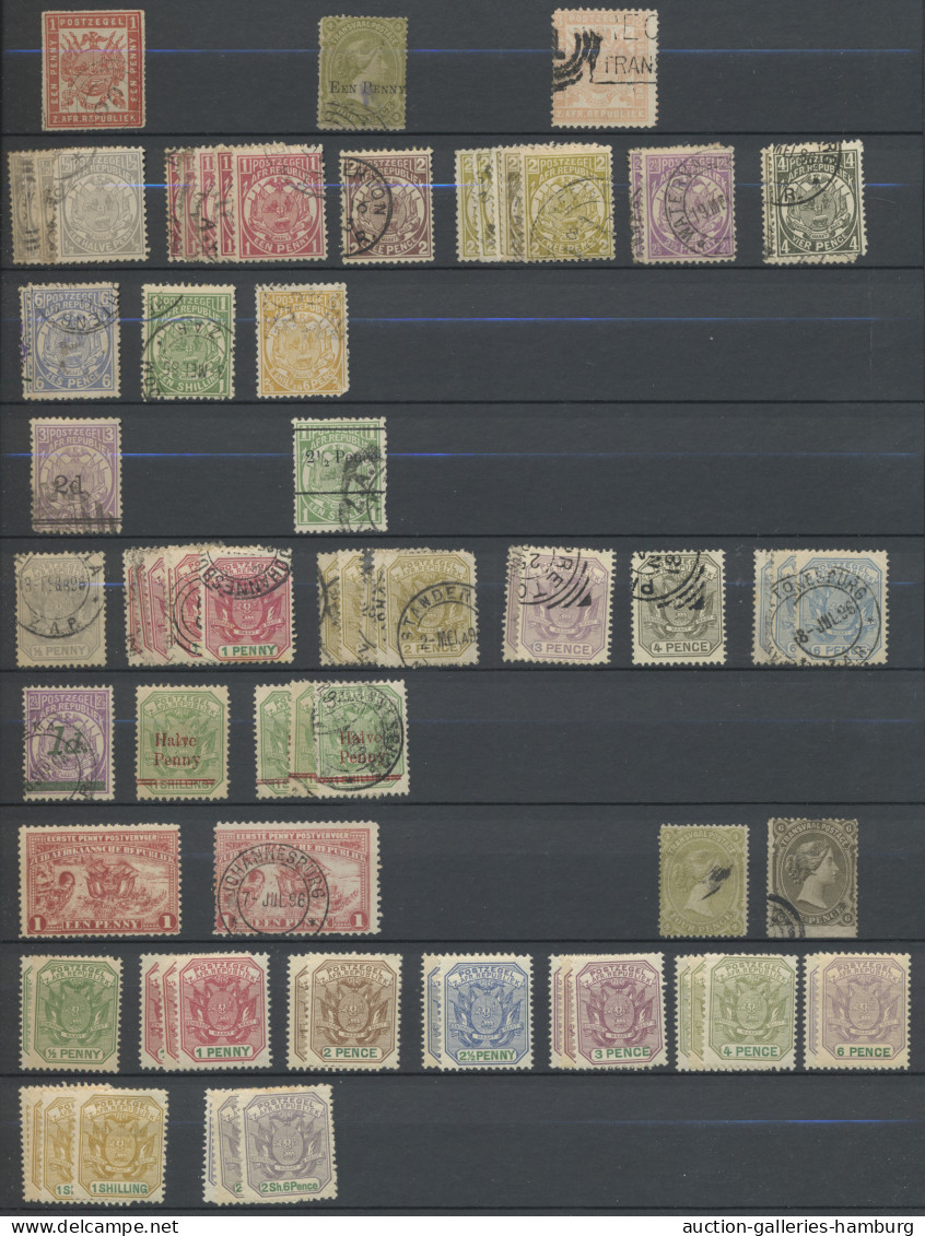 South Africa: 1861-1947, Partie In Einem Einsteckbuch Mit Kap Der Guten Hoffnung - Used Stamps