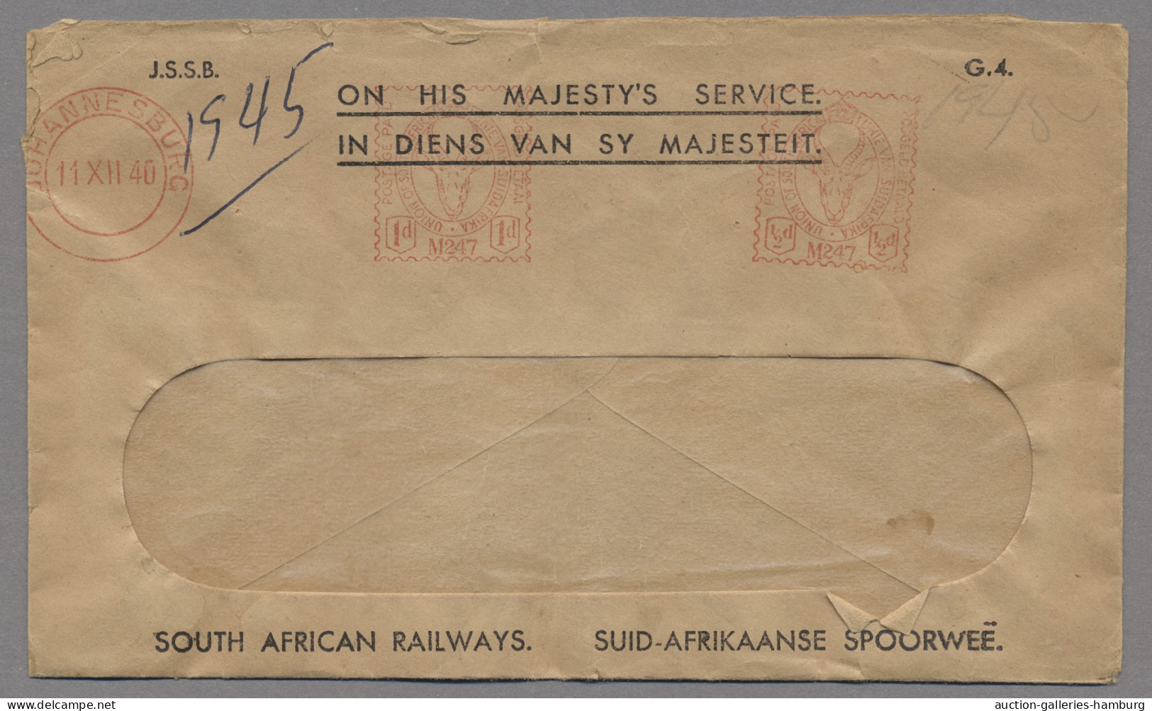 South West Africa - post marks: 1916-1985, BAHNPOSTBELEGE, über 100 Stück, davon