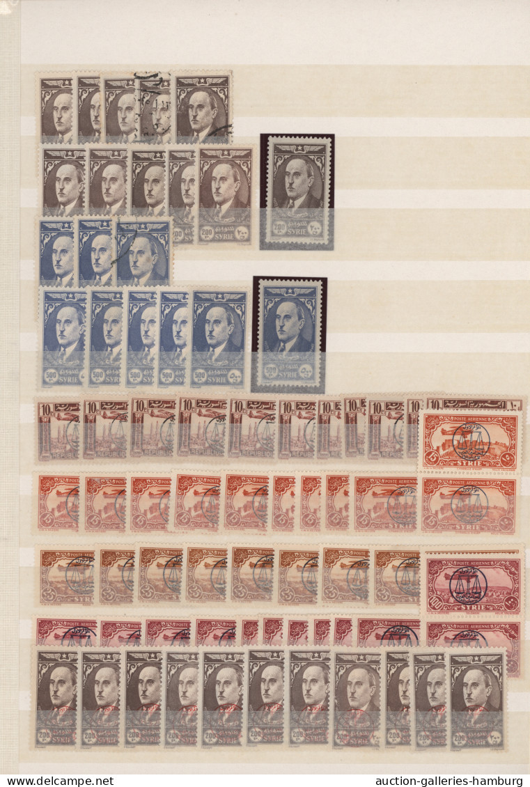 Syria: 1942/1960, Comprehensive Mint And Used Stock/accumulation In A Stockbook, - Syria
