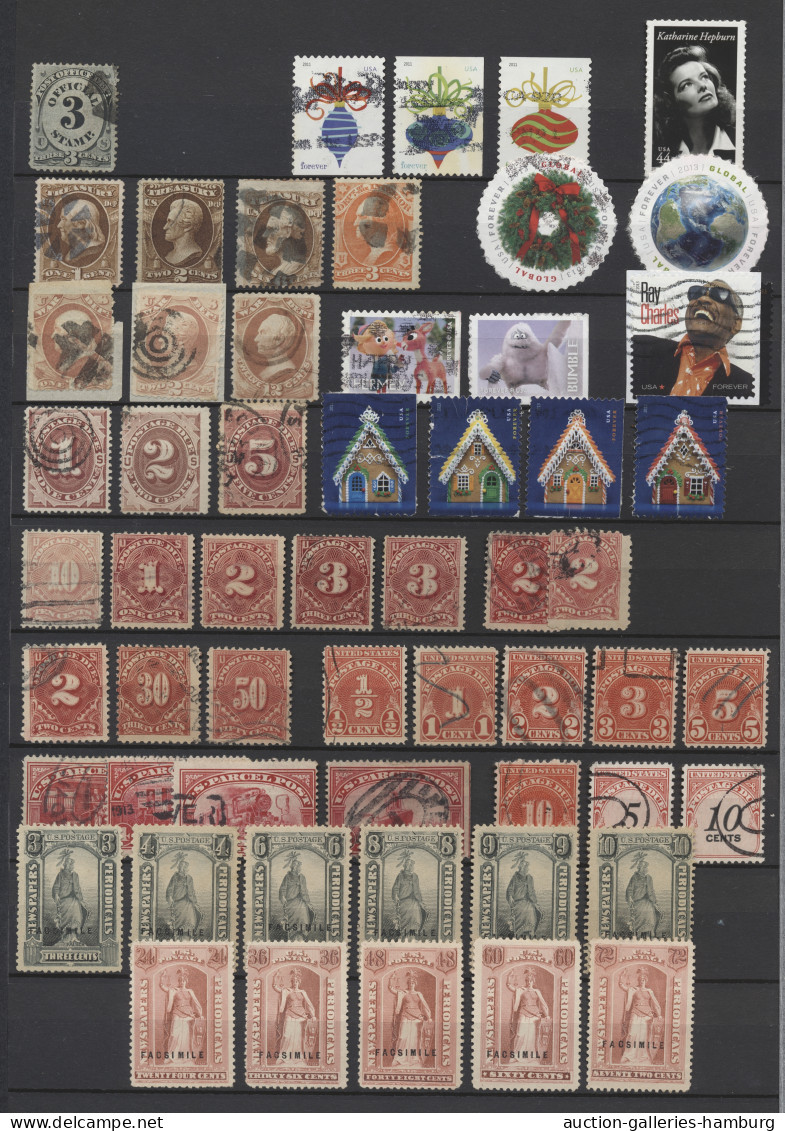 United States: 1856-2013 (ca.), Nette Grundstocksammlung Gestempelt /*/** In 64- - Usados