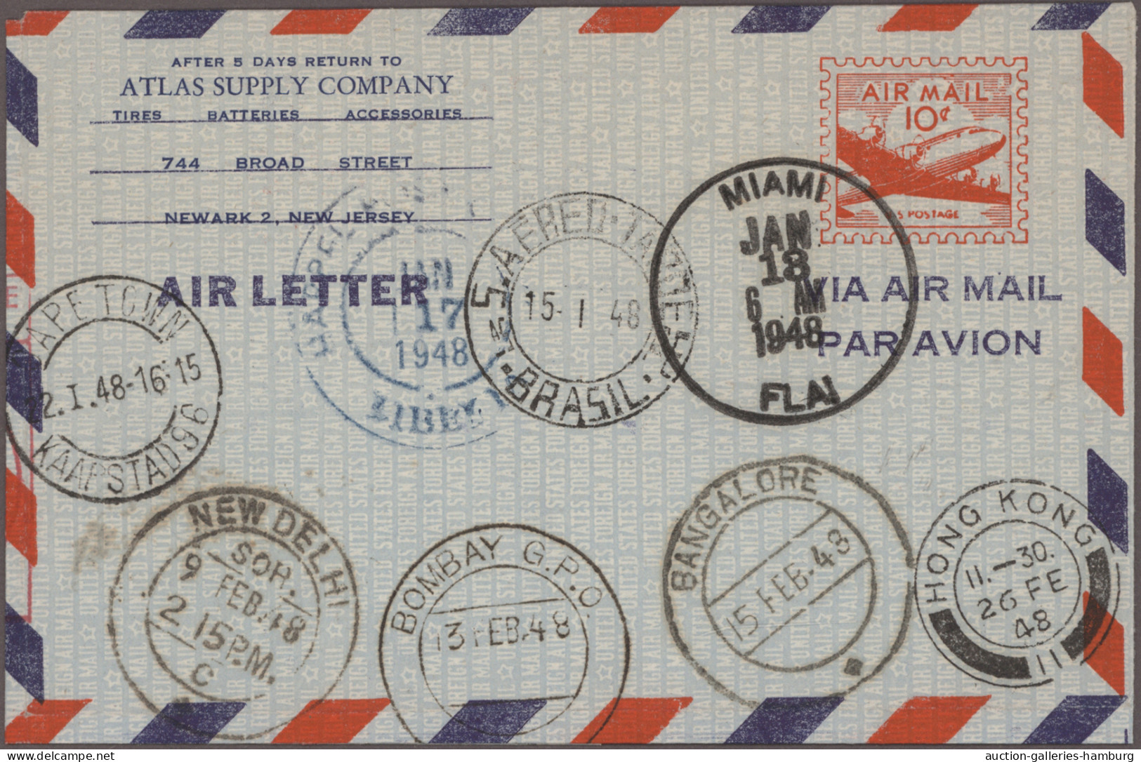 United States: 1929/1990 (ca.), AIRMAIL, Collection Of Apprx. 164 Covers, Compri - Lettres & Documents