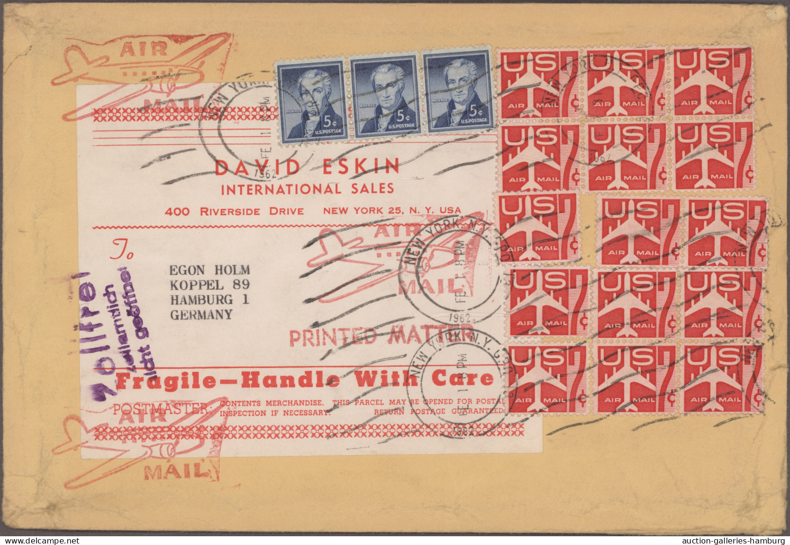 United States: 1929/1990 (ca.), AIRMAIL, collection of apprx. 164 covers, compri