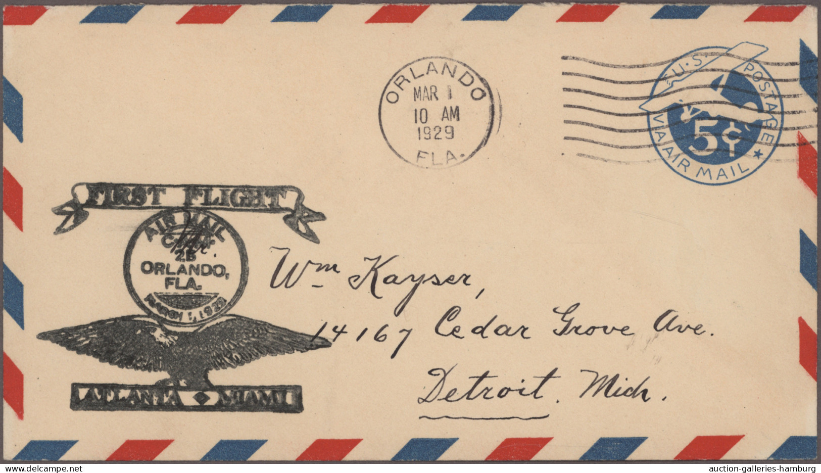 United States: 1929/1990 (ca.), AIRMAIL, collection of apprx. 164 covers, compri